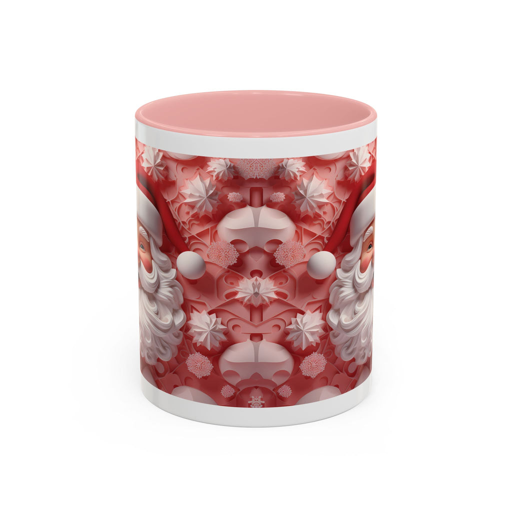 Festive Santa Coffee Mug, Christmas Mug, Holiday Gift, Winter Decoration, Cute Santa Artwork, Hot Cocoa Cup