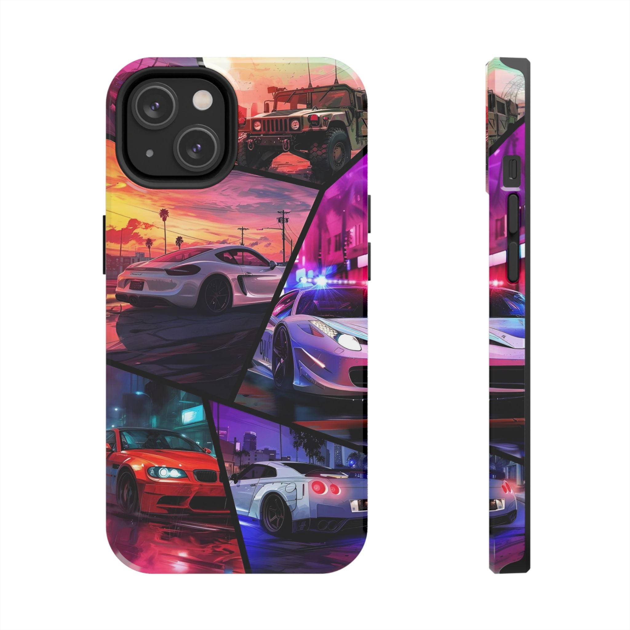 Vibrant Automotive Tough Phone Cases for Car Enthusiasts