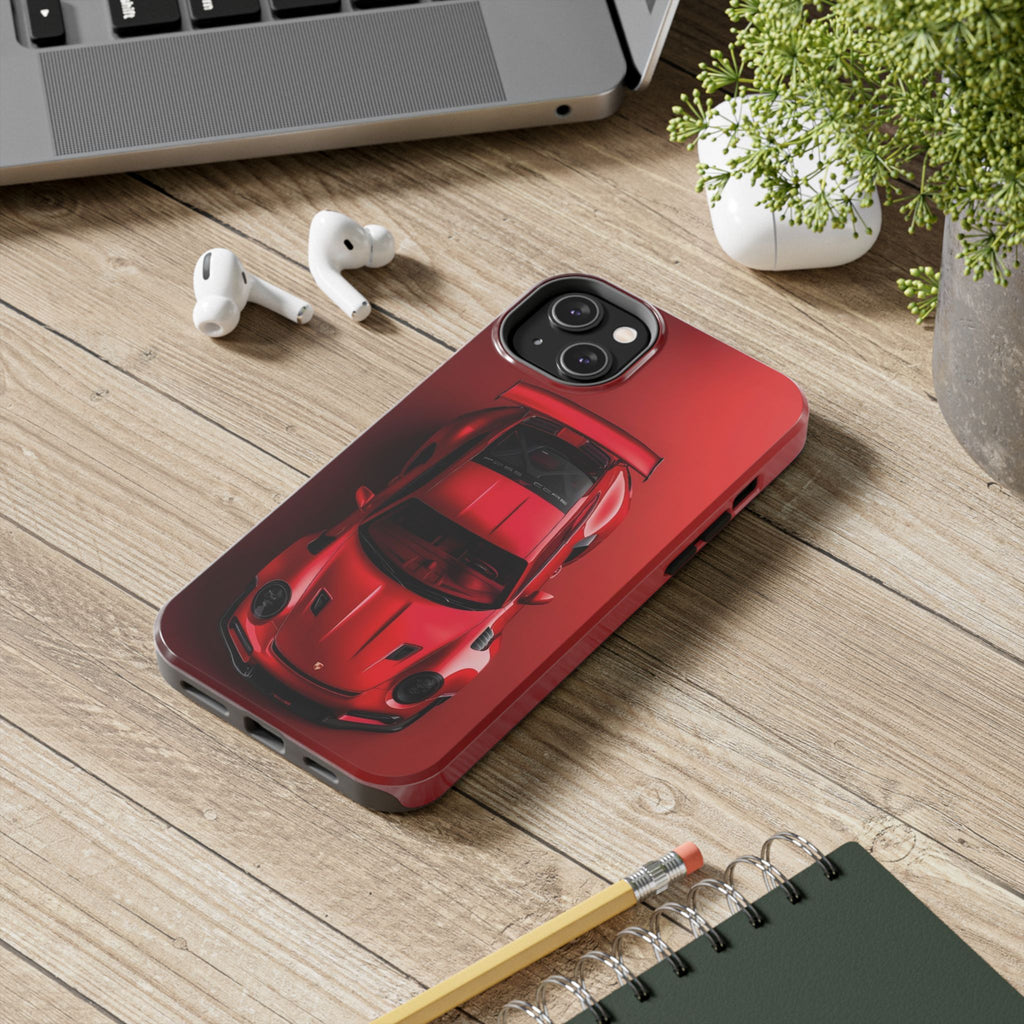 Sleek Sports Car Phone Cases for Automotive Enthusiasts, Durable Phone Covers, Car Lover Gifts, Stylish Tech Accessories, Red Racing Design