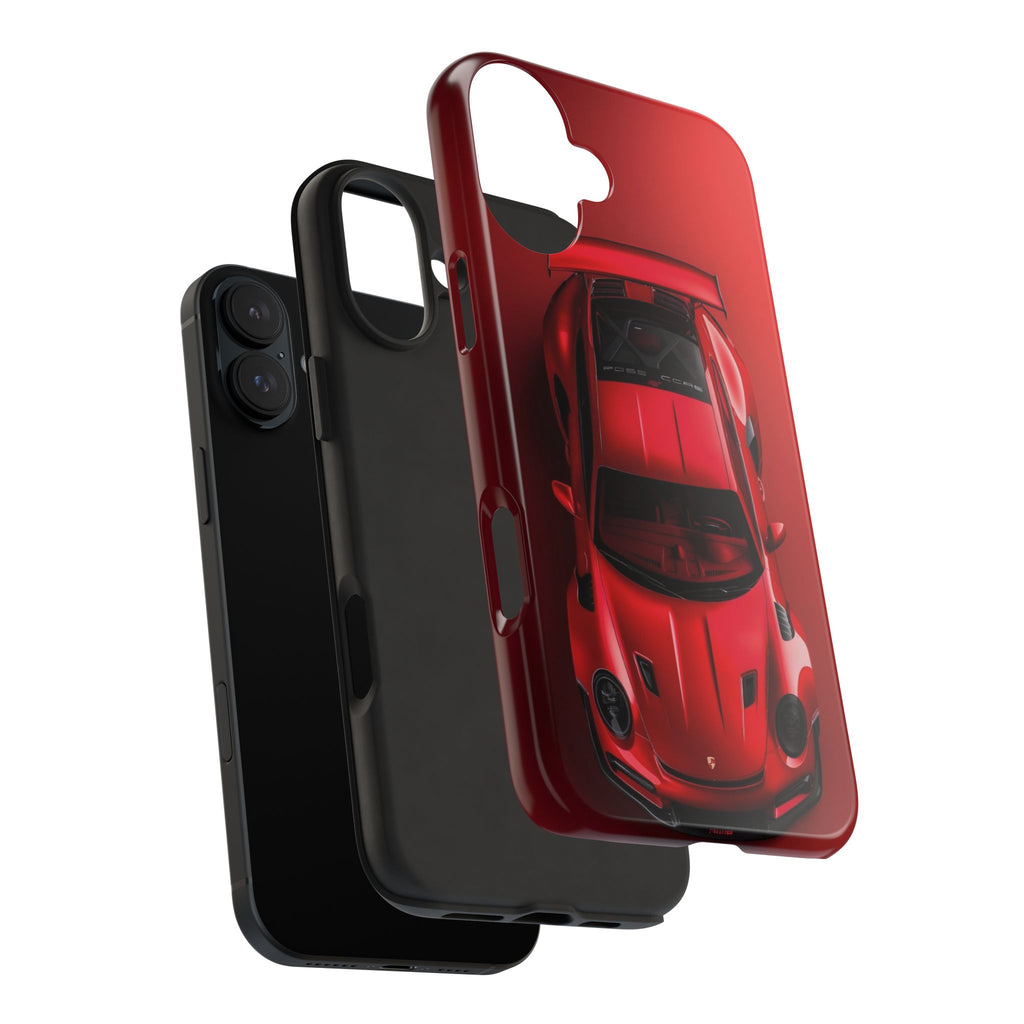 Sleek Sports Car Phone Cases for Automotive Enthusiasts, Durable Phone Covers, Car Lover Gifts, Stylish Tech Accessories, Red Racing Design