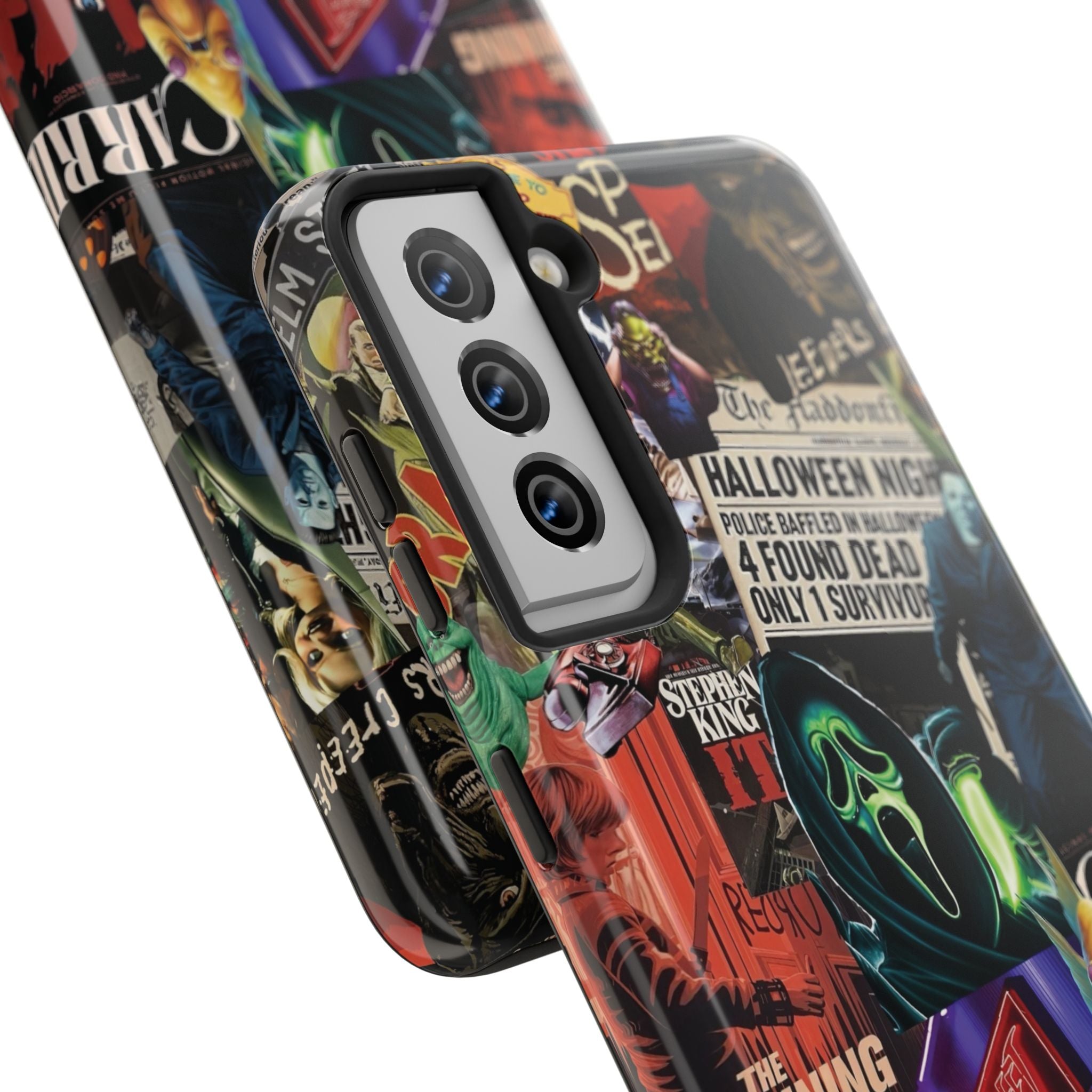 Spooky Horror Movie Phone Case | Tough Phone Cases for Horror Lovers, Halloween Gifts, Unique Accessories, Movie Night Essentials, [...]