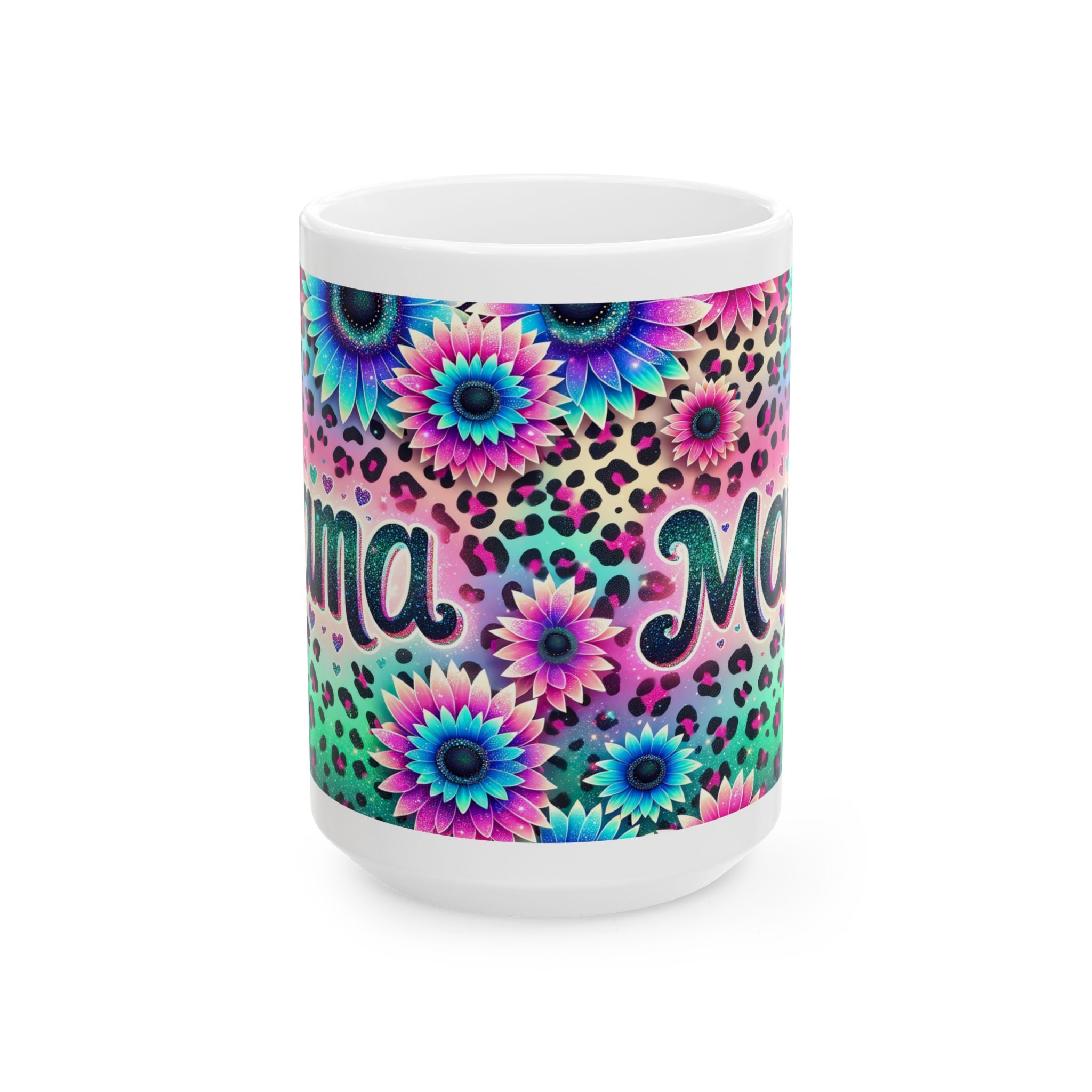 Colorful Floral Mama Mug - Perfect Gift for Moms, Birthday, Mother's Day, or Just Because, Personalized Mug, Tea or Coffee Lover