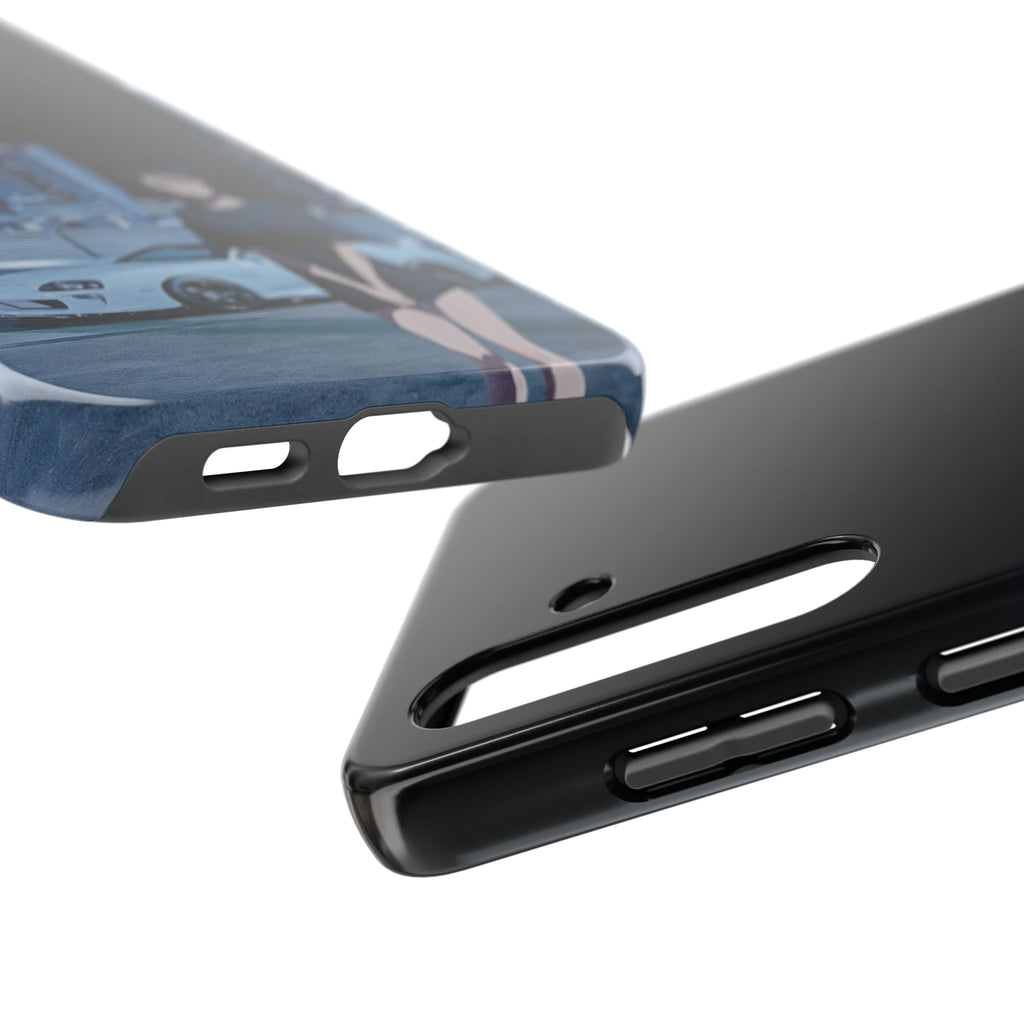 Anime-Inspired Tough Phone Case for Car Enthusiasts