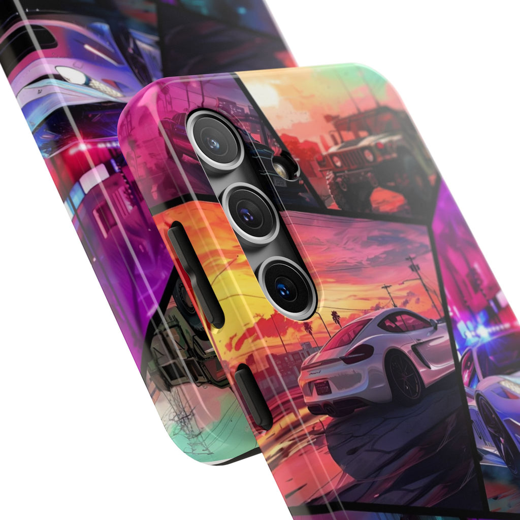 Vibrant Automotive Tough Phone Cases for Car Enthusiasts