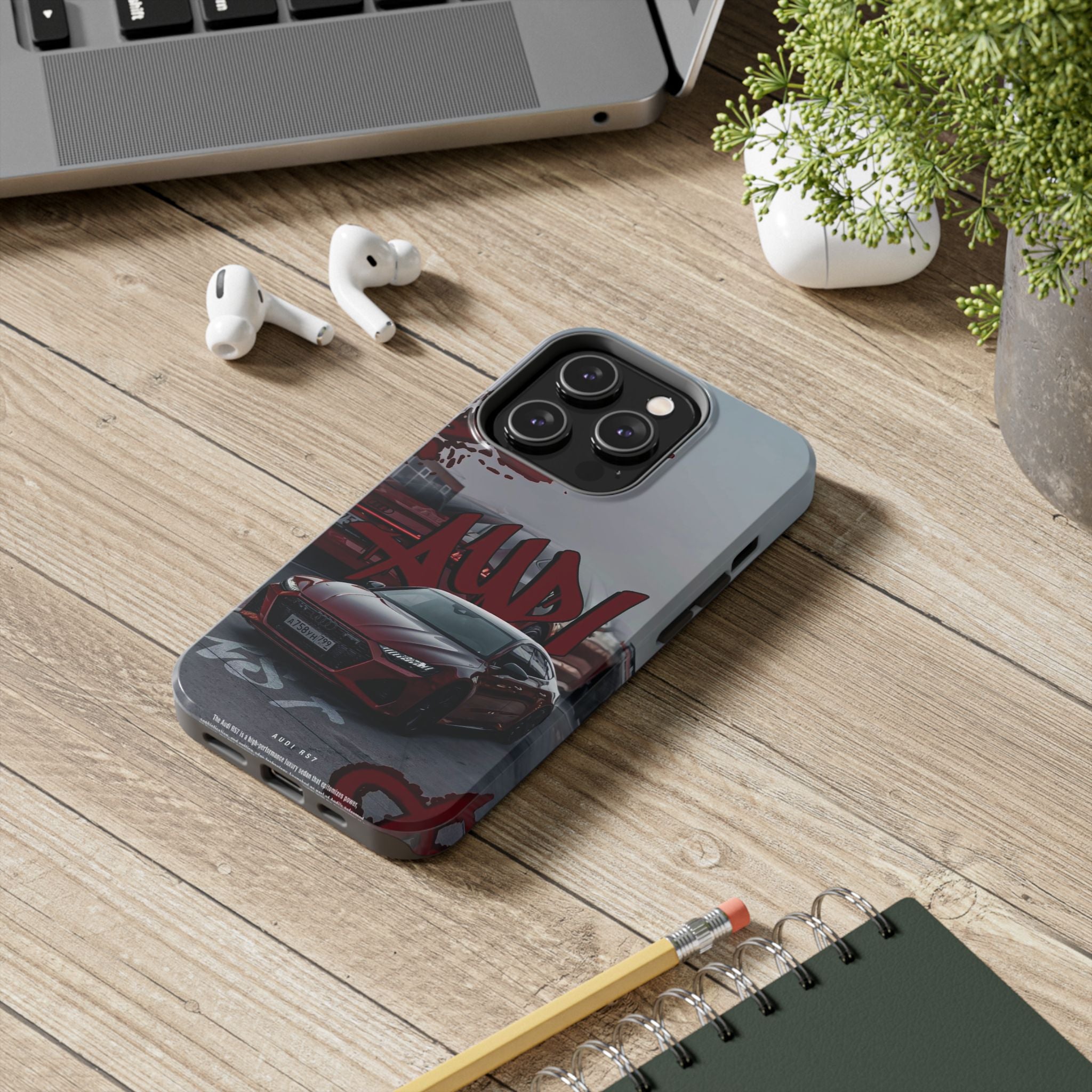Audi-Inspired Tough Phone Case for Car Enthusiasts