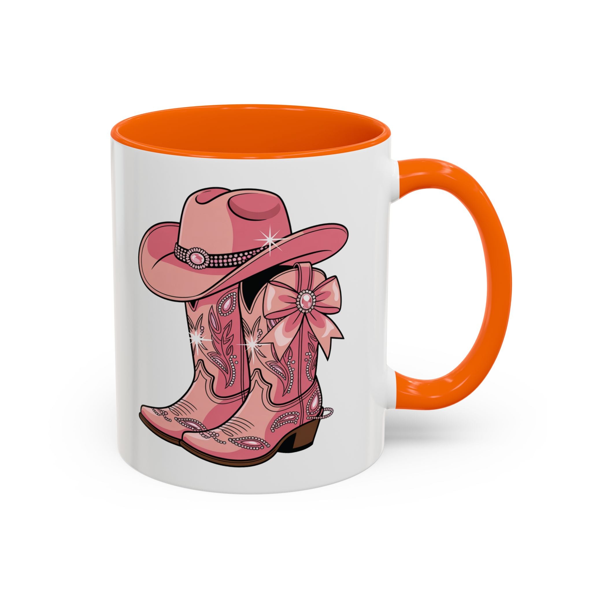 Pink Cowboy Boot Mug, Western Style Coffee Cup, Cute Gift for Ranch Lovers, Fun Kitchen Decor, Unique Cowgirl Present