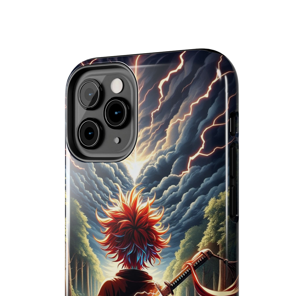 Epic Adventure Tough Phone Cases, Anime, Lightning Design, Durable Cover, Gift for Gamers, Festival Essential