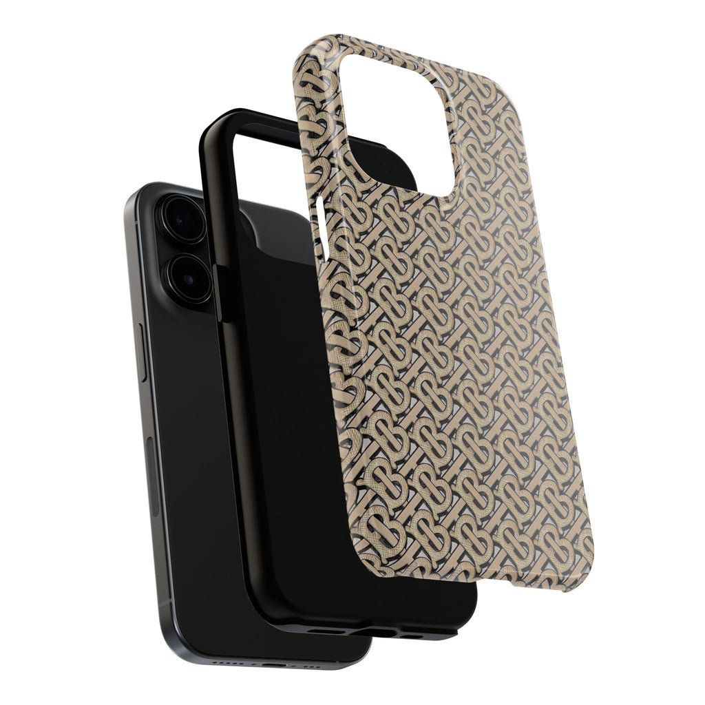 Elegant Interwoven Pattern Tough Phone Cases, Stylish Phone Covers, Durable Cases for Everyday Adventures, Gift for Phone Lovers