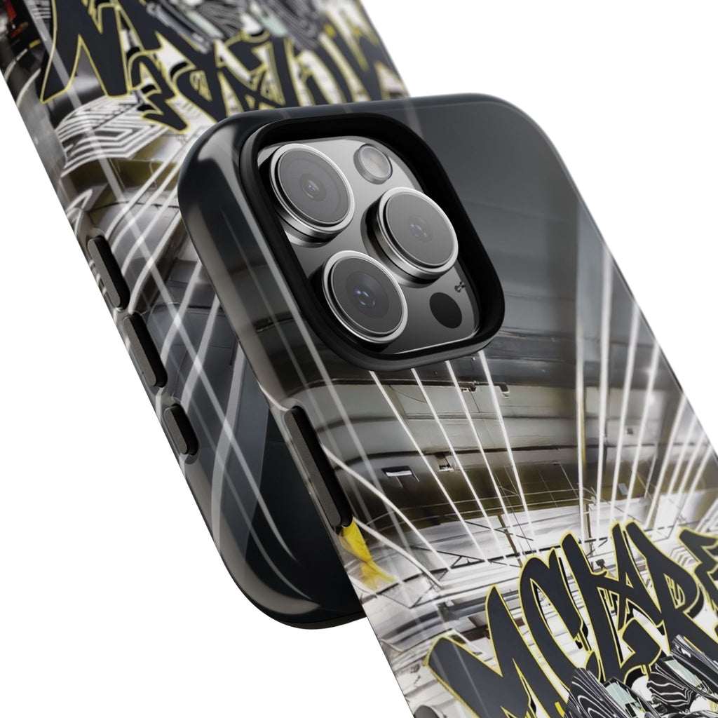 Racing Graffiti Phone Case — McLaren Sports Car Garage Design