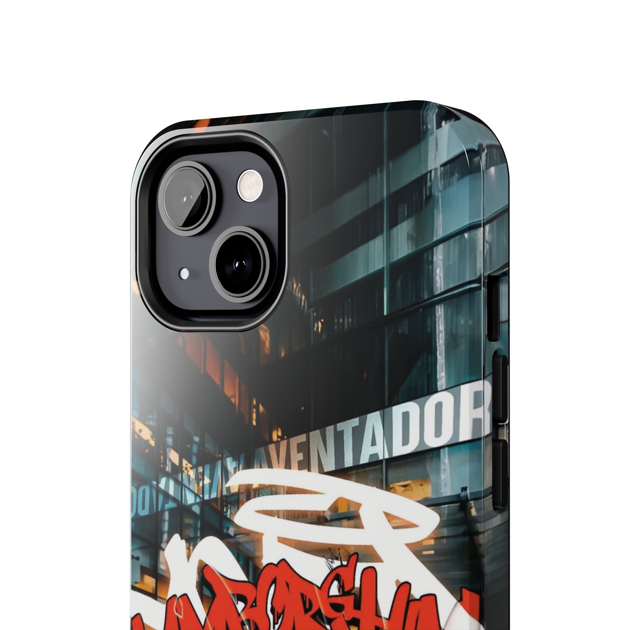Urban Graffiti Tough Phone Case - Red Lamborghini Design