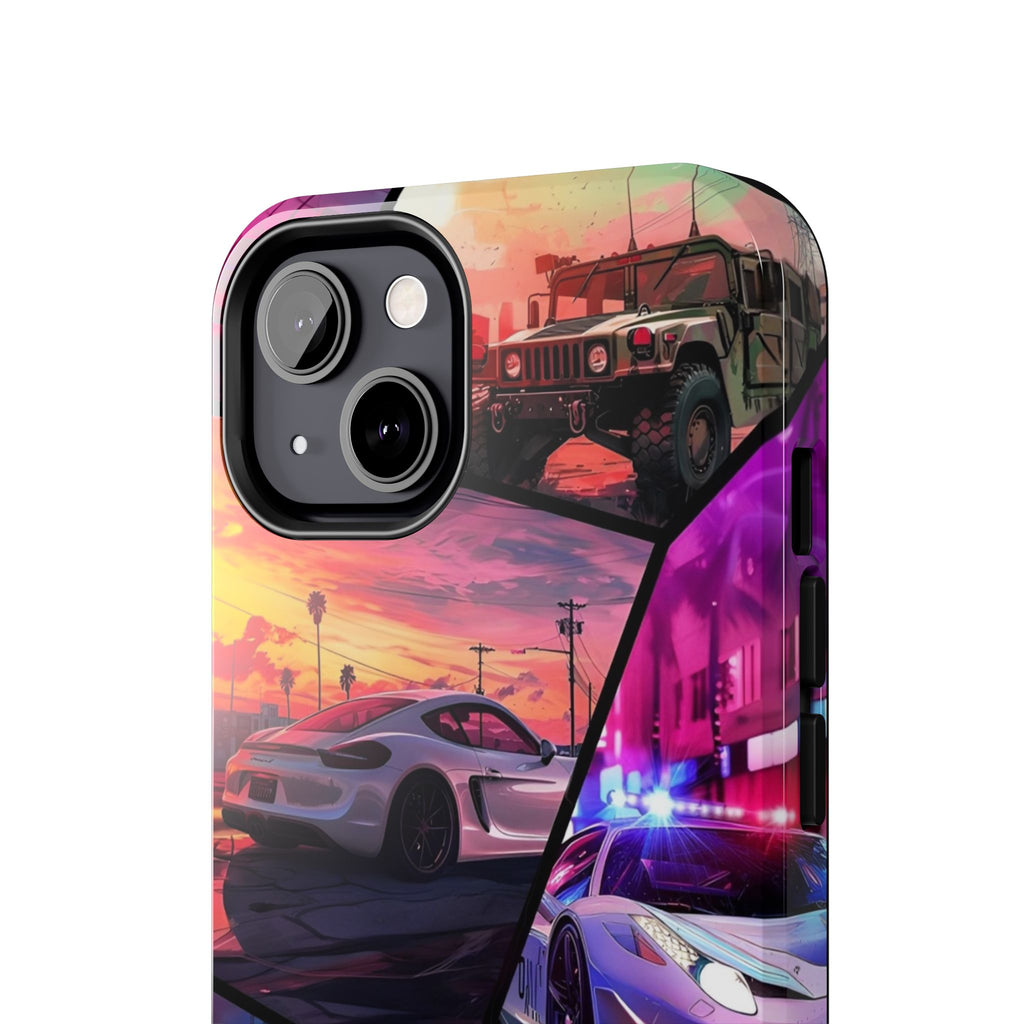 Vibrant Automotive Tough Phone Cases for Car Enthusiasts