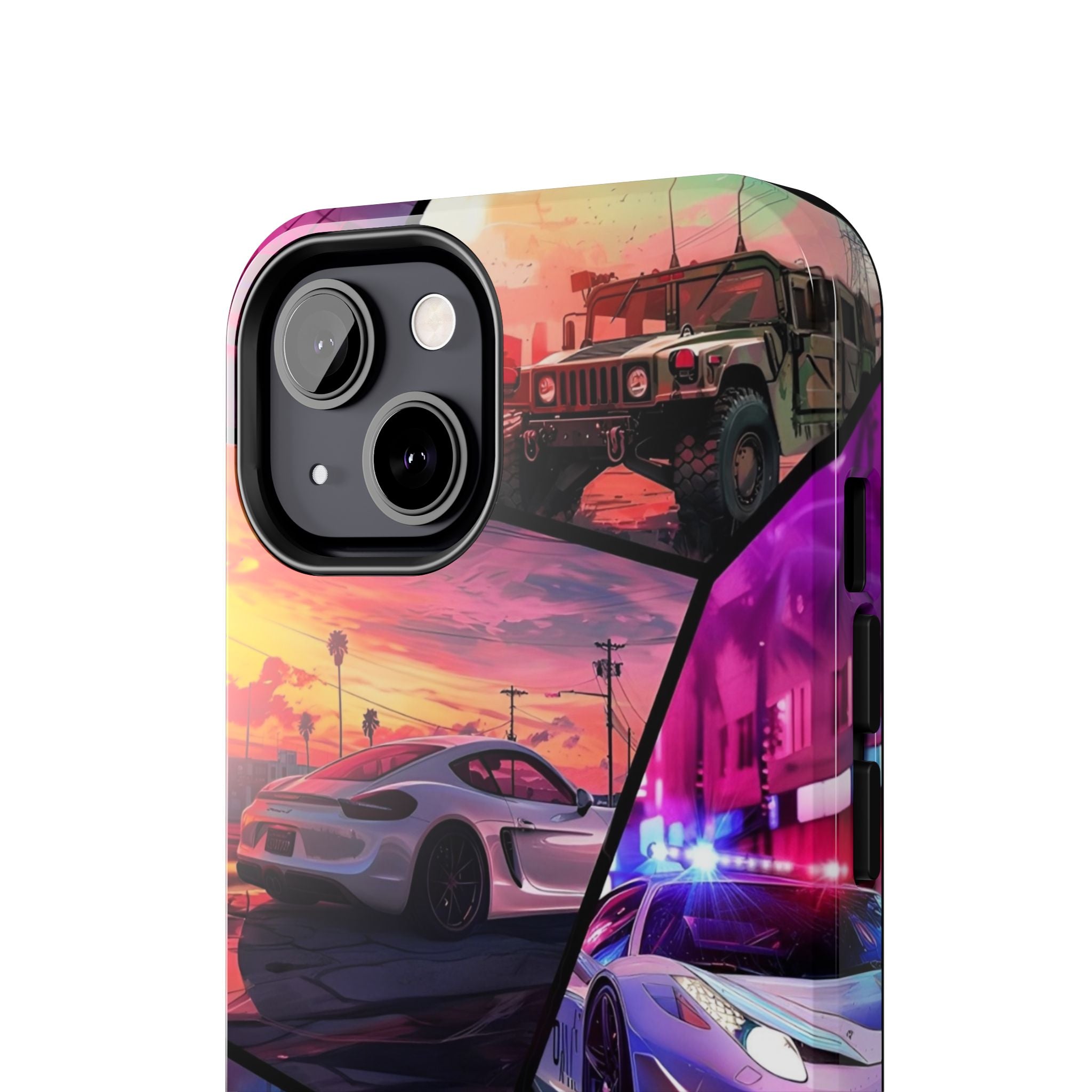 Vibrant Automotive Tough Phone Cases for Car Enthusiasts