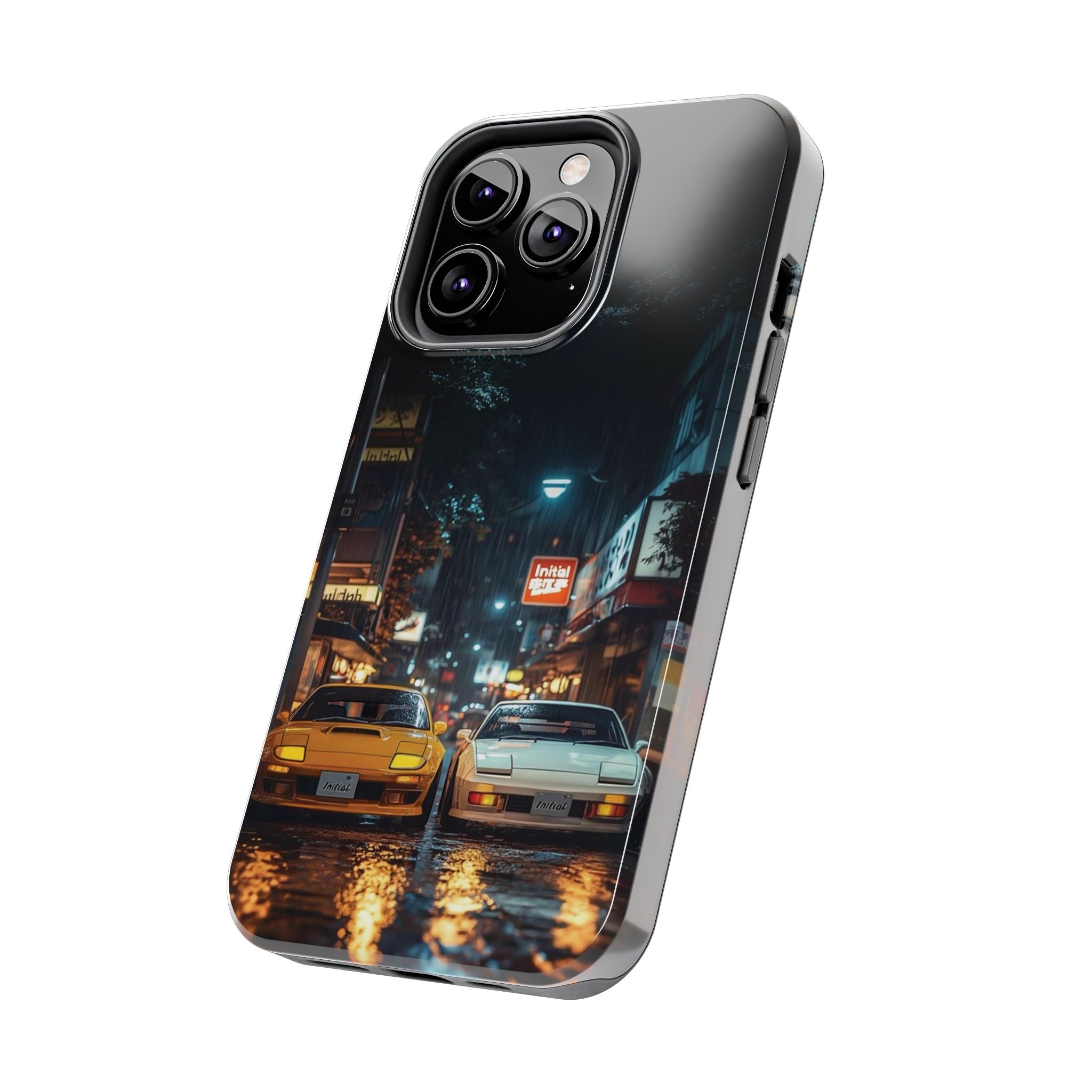 Night Cityscape Phone Cases, Urban Aesthetic Case, Tough Protection Case, Perfect Gift for Car Lovers, Ideal for Birthdays, Holidays