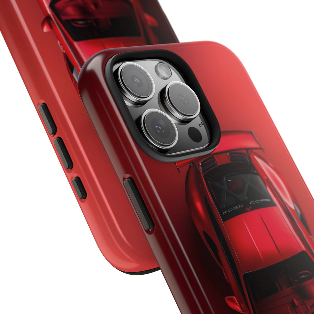 Sleek Sports Car Phone Cases for Automotive Enthusiasts, Durable Phone Covers, Car Lover Gifts, Stylish Tech Accessories, Red Racing Design