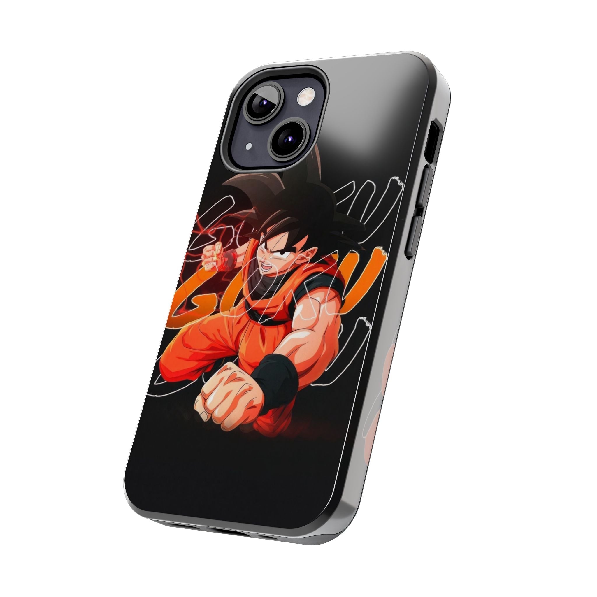 Anime Tough Phone Cases, Goku Strength Case, Durable Phone Cover, Gaming Phone Accessory, Cartoon Phone Case, Gift for Fans