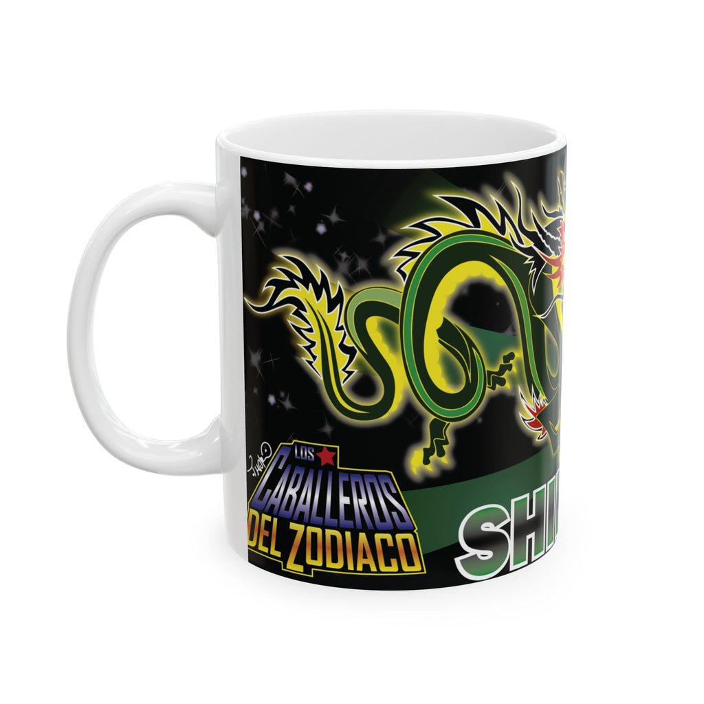 Shiryu Dragon Ceramic Mug (11oz & 15oz) – Mythic Green Dragon Coffee Cup