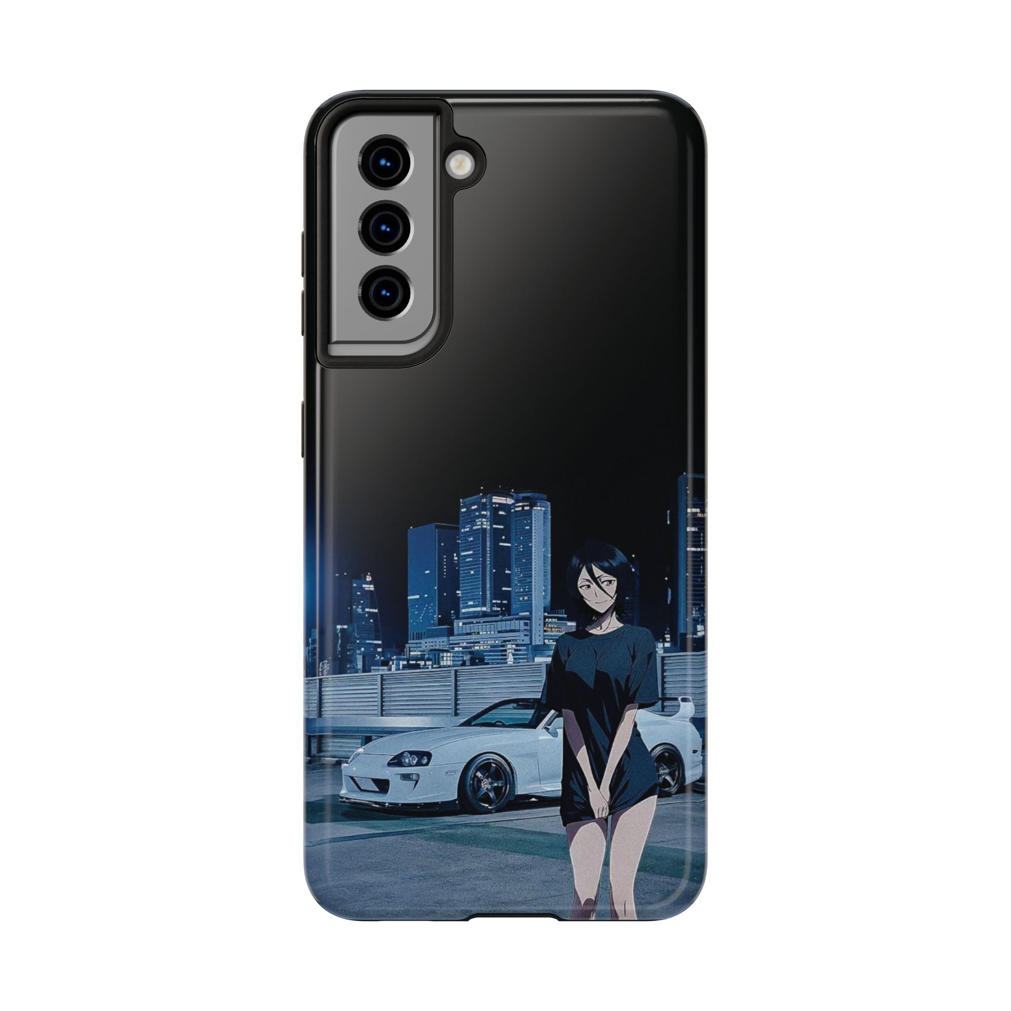 Anime-Inspired Tough Phone Case for Car Enthusiasts