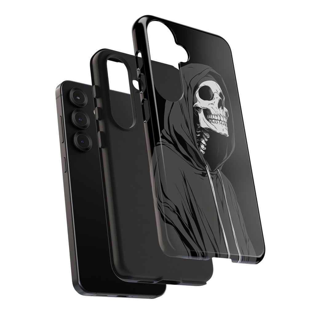 Edgy Skull Phone Cases, Protective Phone Cover, Goth Aesthetic, Halloween Decor, Unique Gift