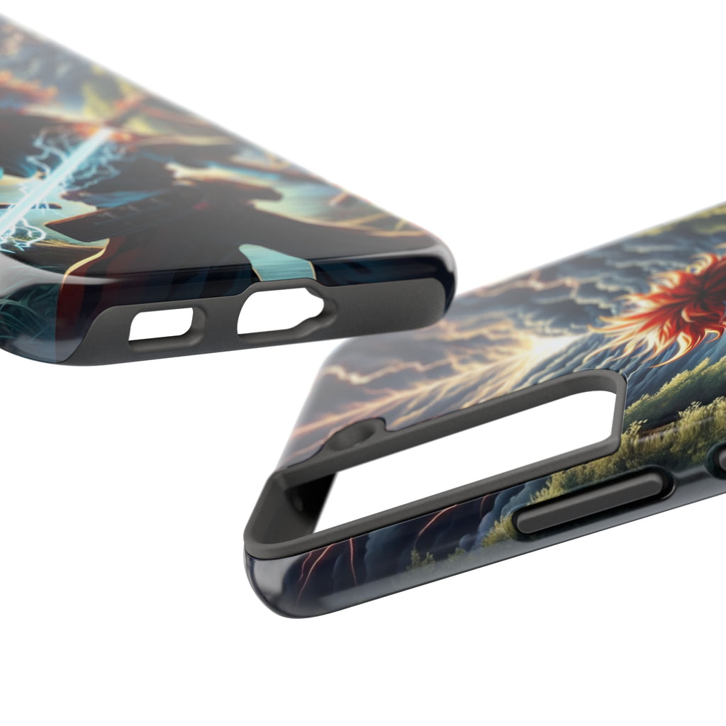 Epic Adventure Tough Phone Cases, Anime, Lightning Design, Durable Cover, Gift for Gamers, Festival Essential