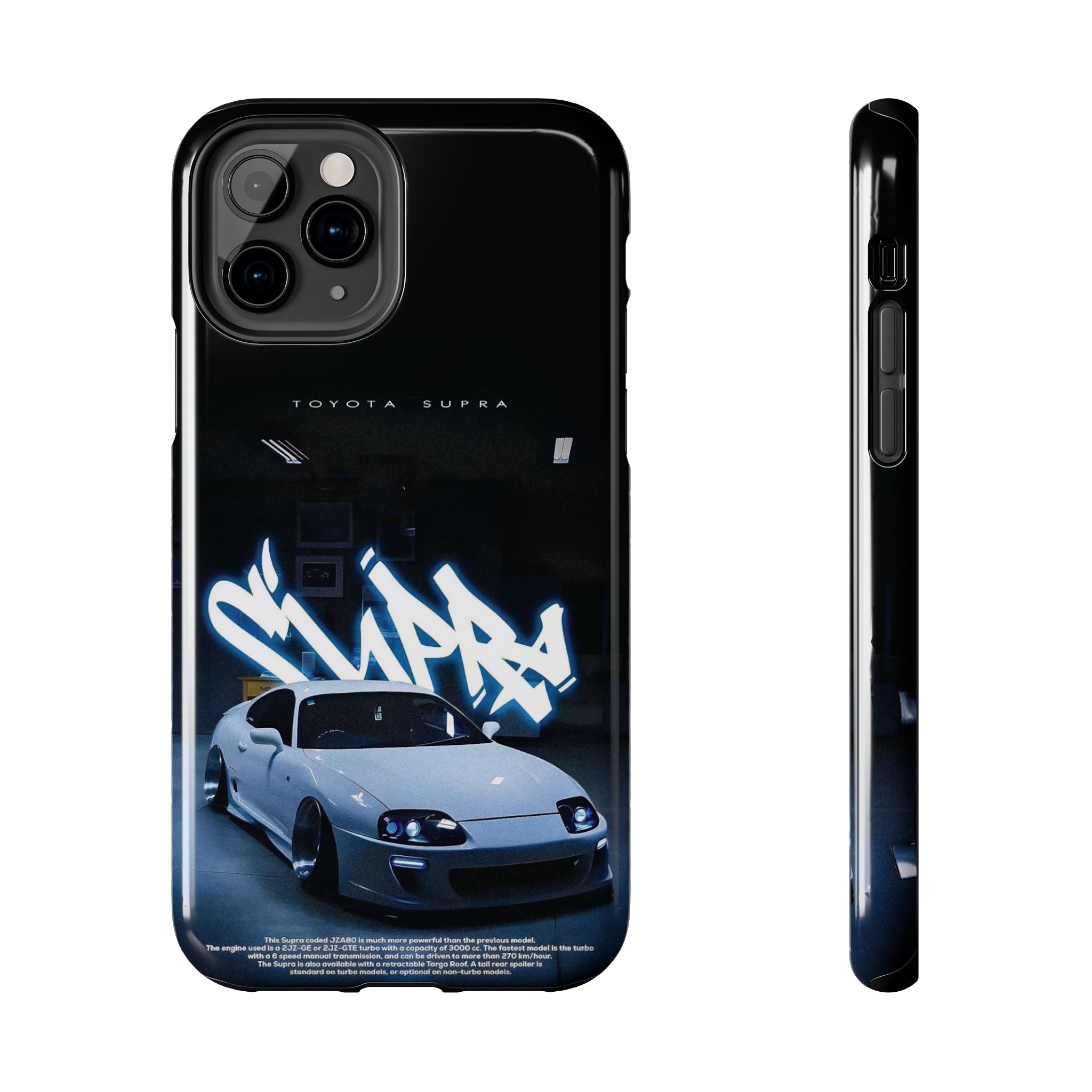 Toyota Supra Graffiti Phone Case - Tough & Stylish Protection for Car Enthusiasts