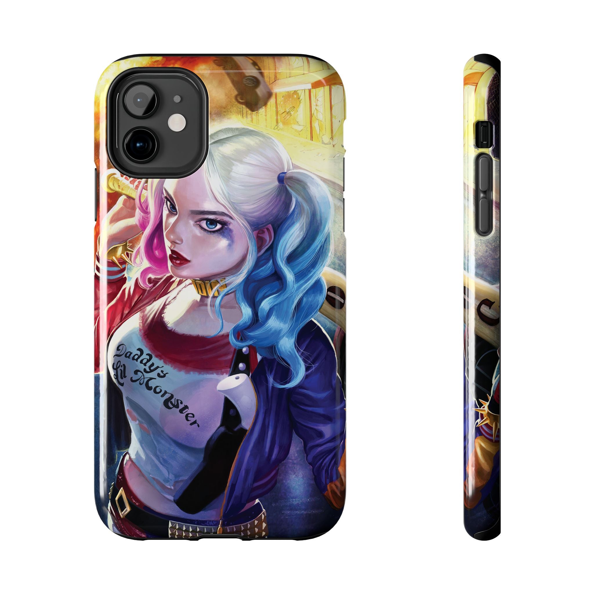 Harley Quinn Tough Phone Cases, Stylish Phone Protector for Women, Anime Style Mobile Cover, Unique Gift for Gamers, Pop Culture Accessories