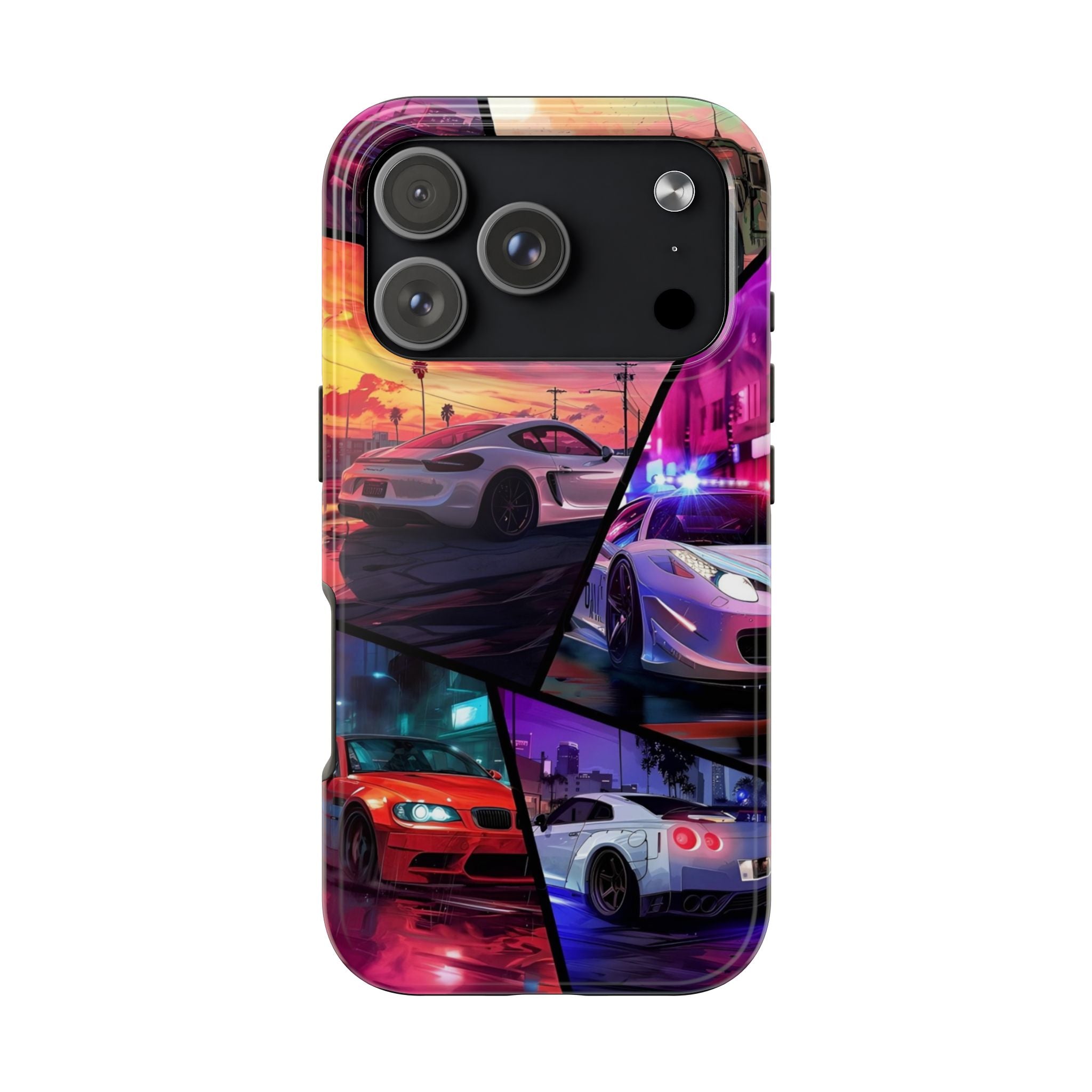 Vibrant Automotive Tough Phone Cases for Car Enthusiasts