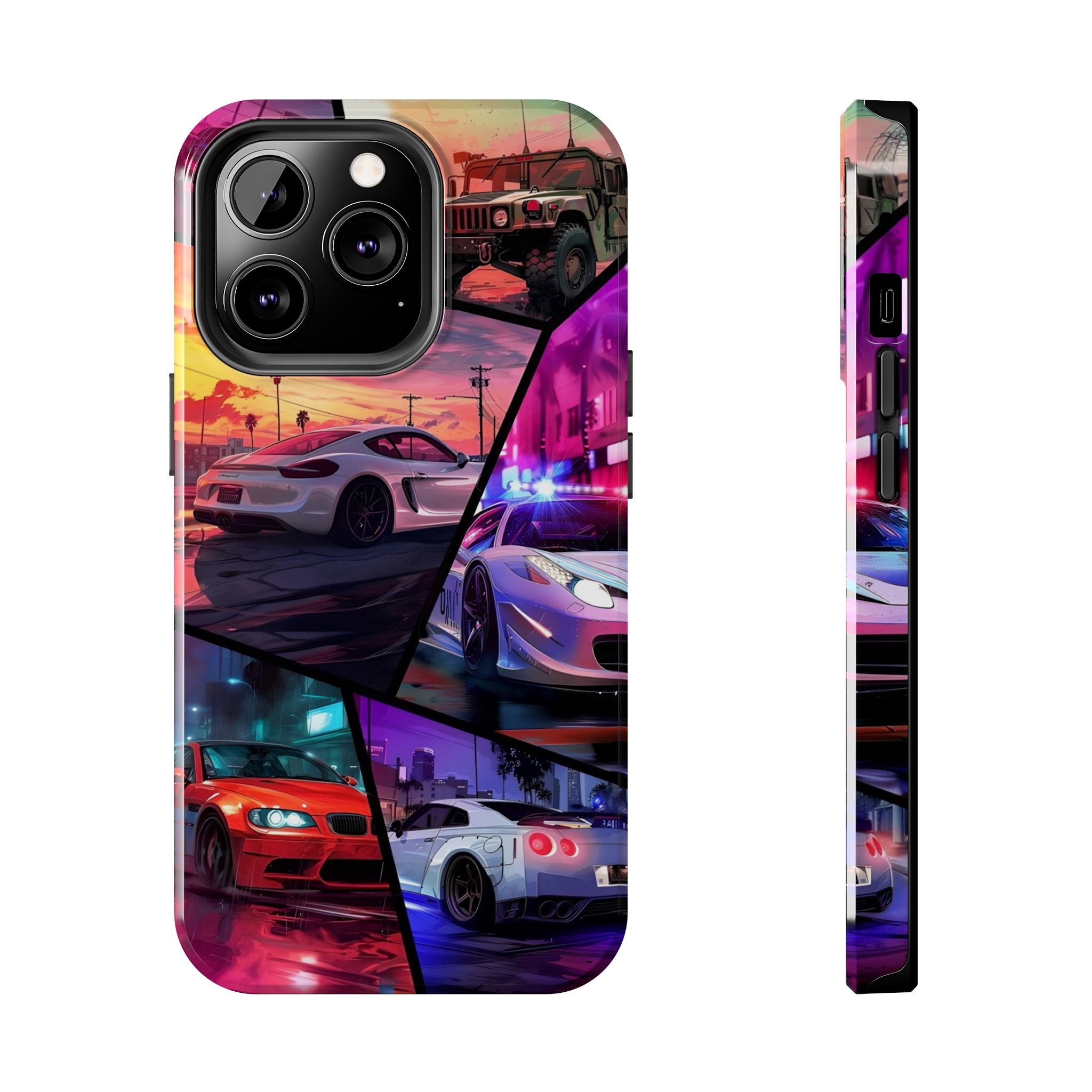 Vibrant Automotive Tough Phone Cases for Car Enthusiasts