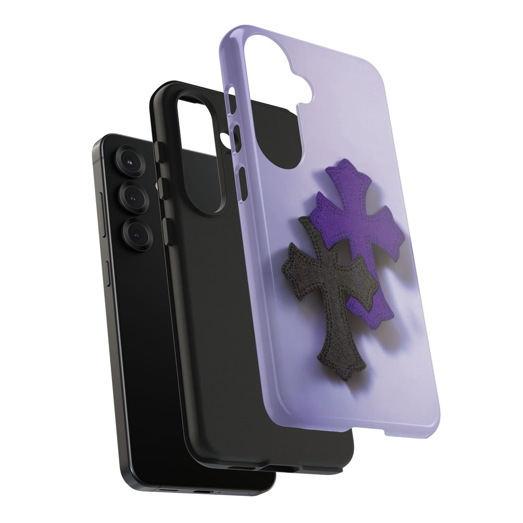 Cross Design Tough Phone Cases, Durable Phone Covers, Christian Gifts, Protective Cases for Men, Unique Tech Accessories