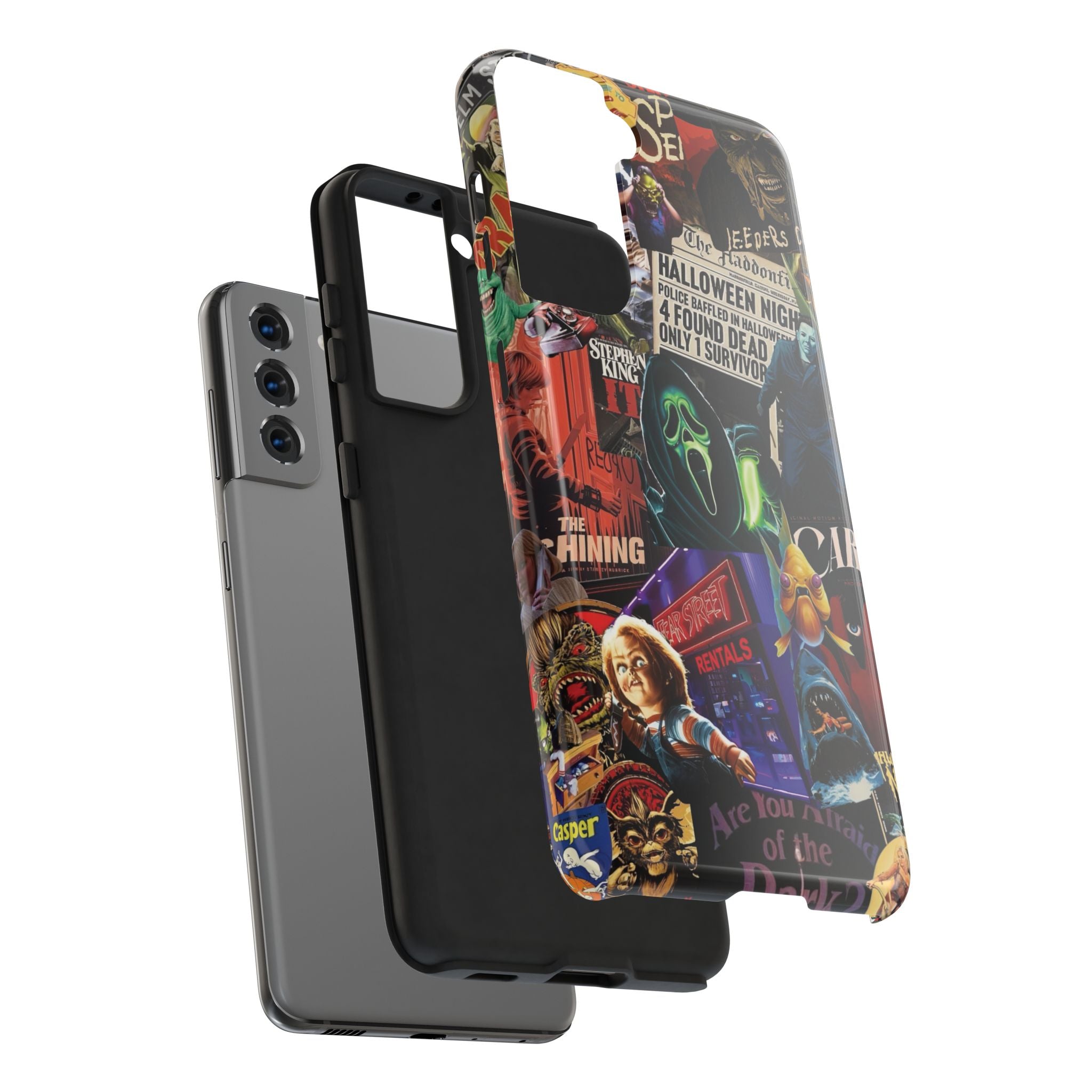 Spooky Horror Movie Phone Case | Tough Phone Cases for Horror Lovers, Halloween Gifts, Unique Accessories, Movie Night Essentials, [...]