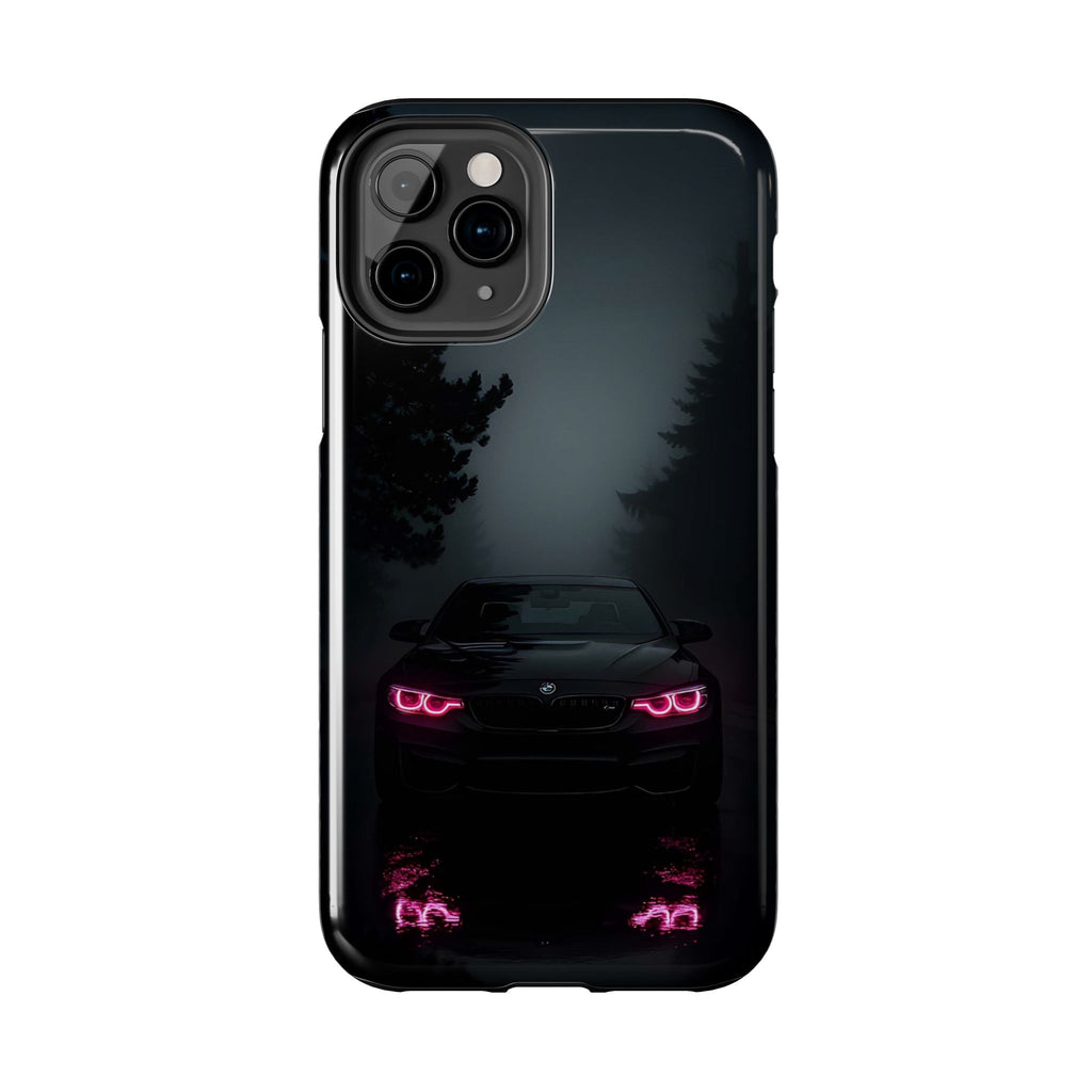 Tough Phone Case with Neon Car Design, Durable Smartphone Cover, Gift for Car Enthusiasts, Unique Accessory for Him, Perfect for Birthdays