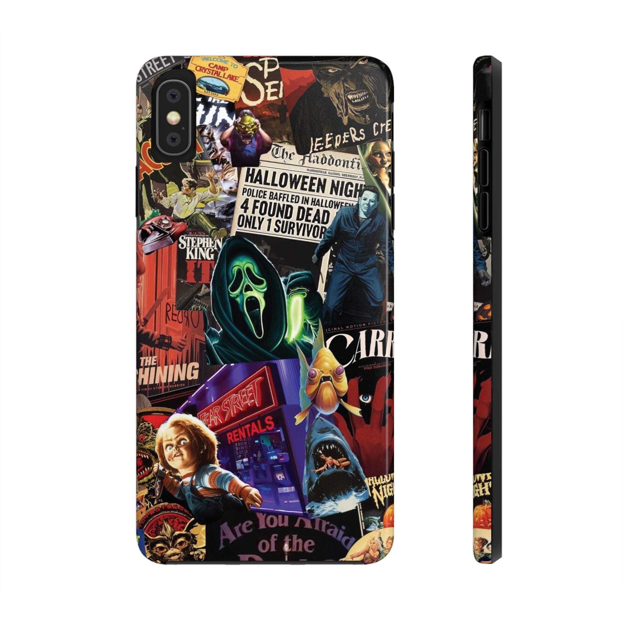 Spooky Horror Movie Phone Case | Tough Phone Cases for Horror Lovers, Halloween Gifts, Unique Accessories, Movie Night Essentials, [...]