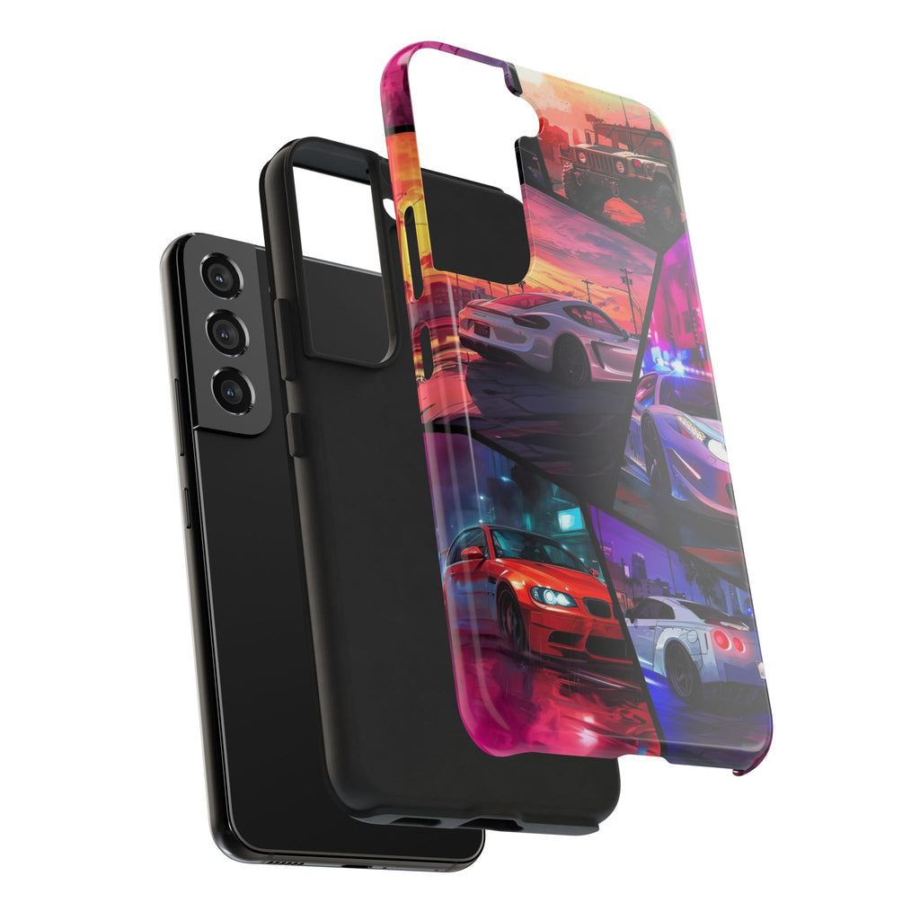 Vibrant Automotive Tough Phone Cases for Car Enthusiasts