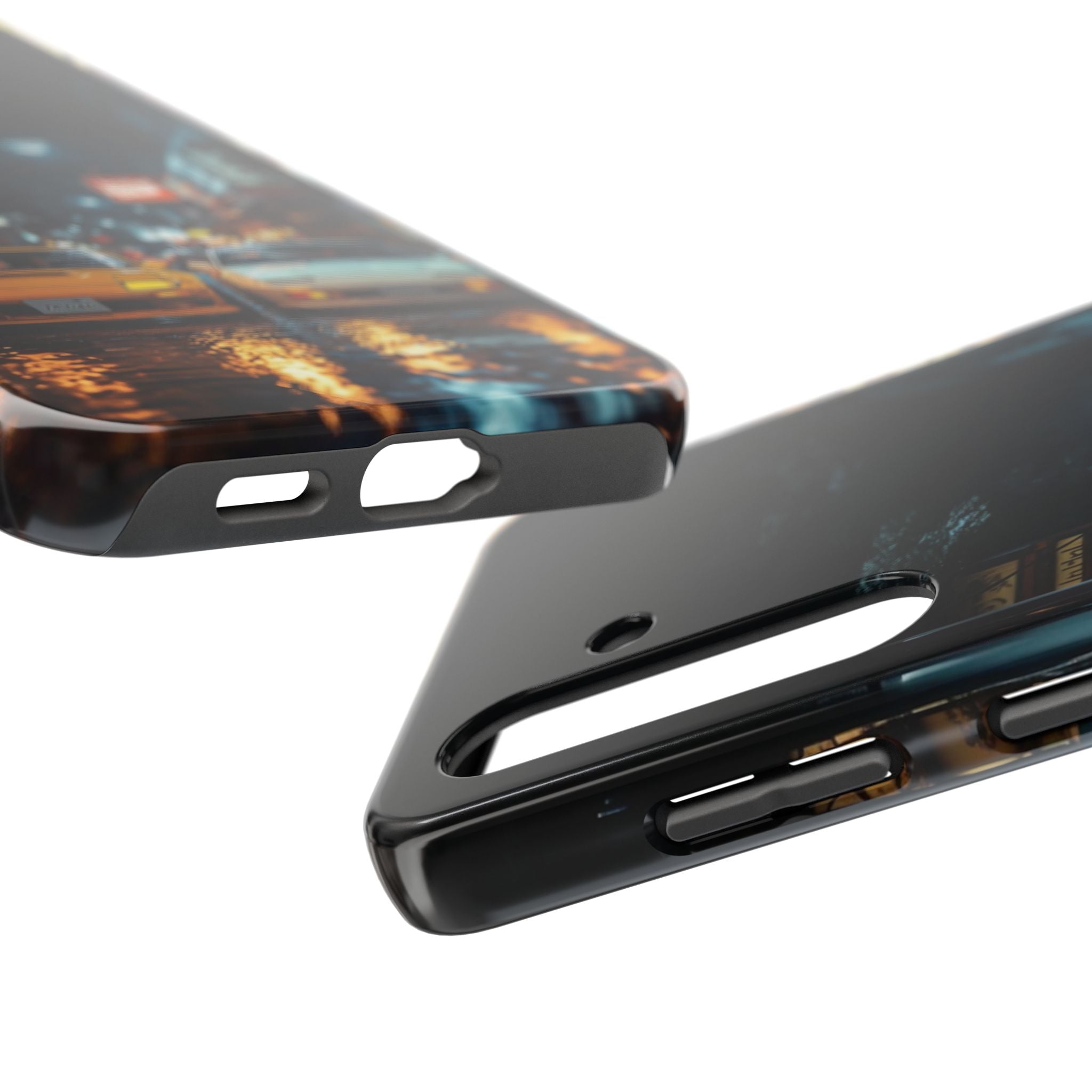Night Cityscape Phone Cases, Urban Aesthetic Case, Tough Protection Case, Perfect Gift for Car Lovers, Ideal for Birthdays, Holidays