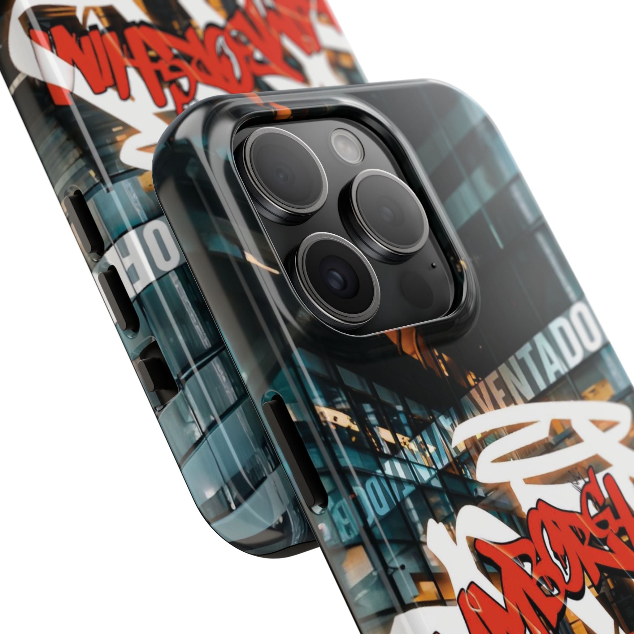 Urban Graffiti Tough Phone Case - Red Lamborghini Design