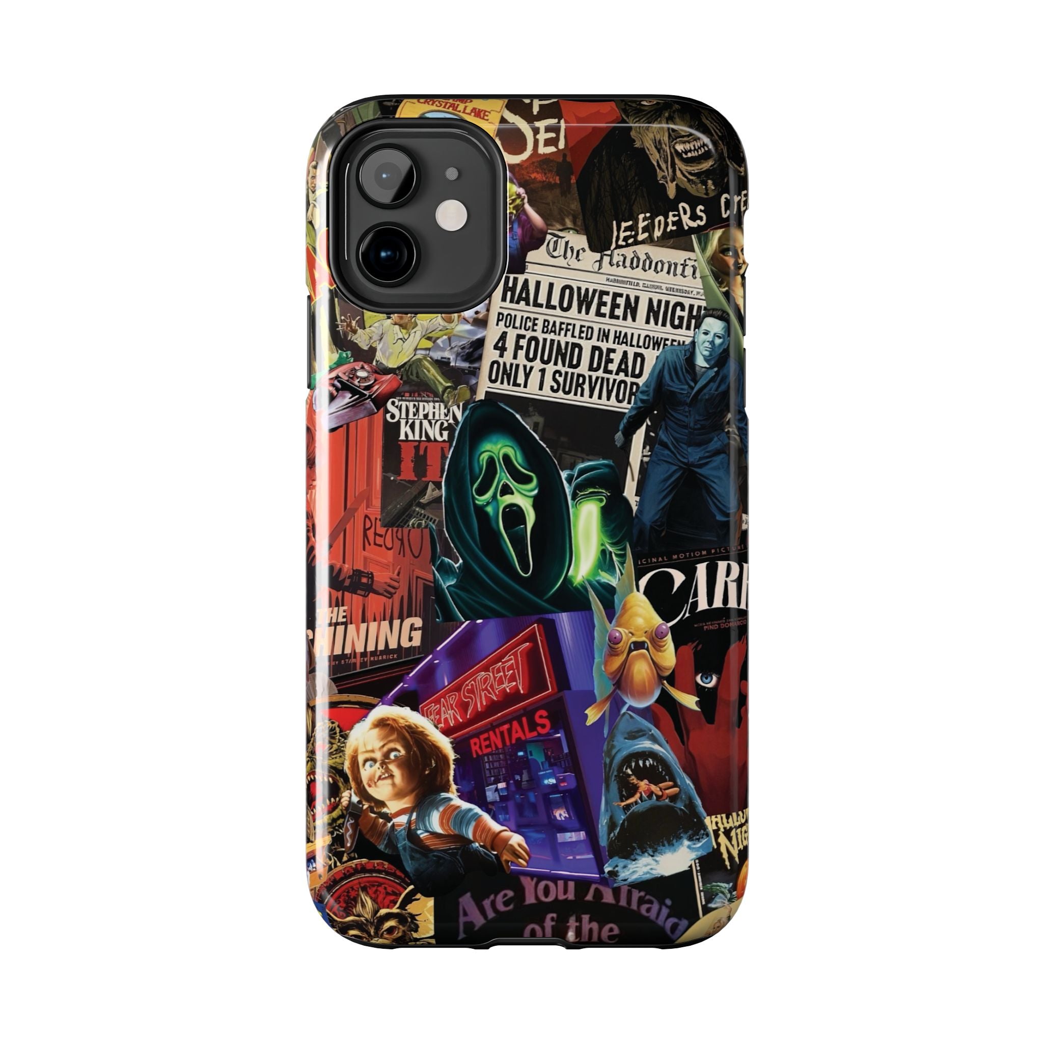 Spooky Horror Movie Phone Case | Tough Phone Cases for Horror Lovers, Halloween Gifts, Unique Accessories, Movie Night Essentials, [...]
