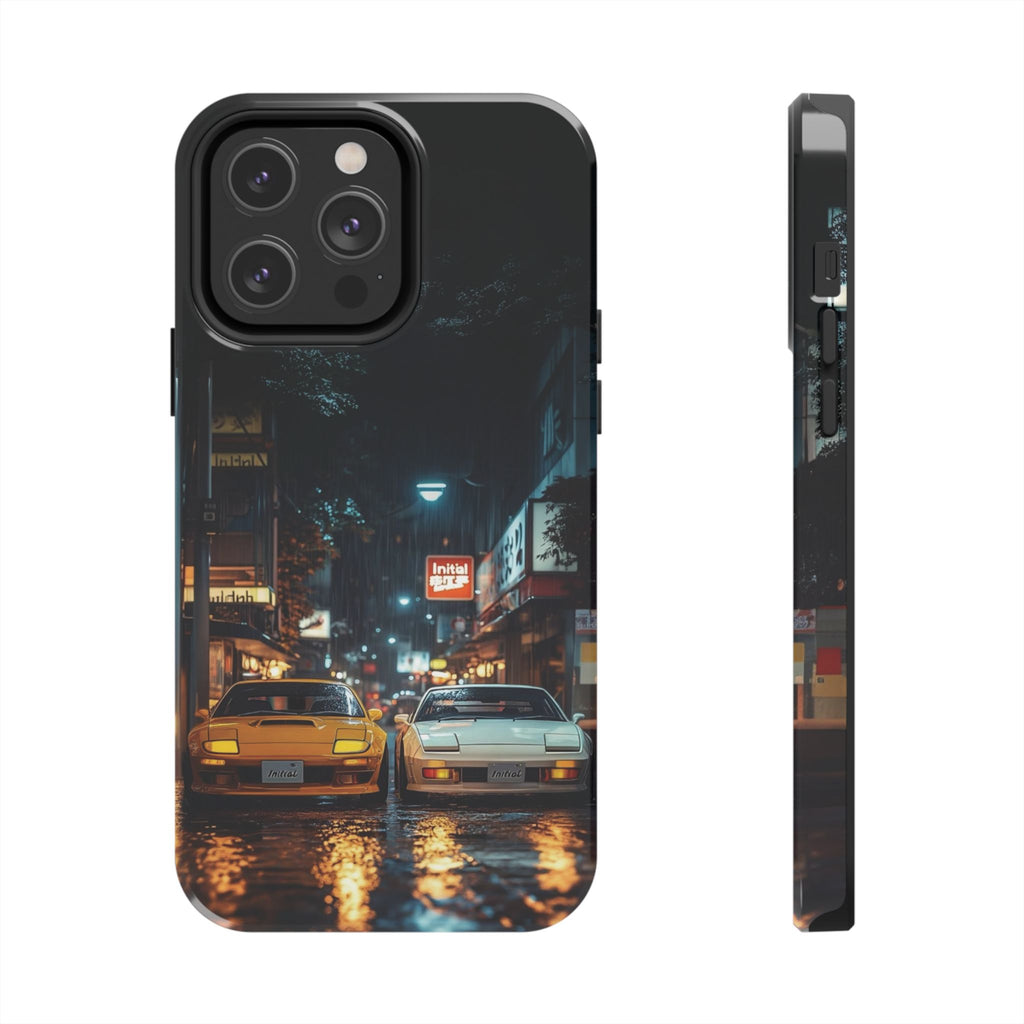 Night Cityscape Phone Cases, Urban Aesthetic Case, Tough Protection Case, Perfect Gift for Car Lovers, Ideal for Birthdays, Holidays
