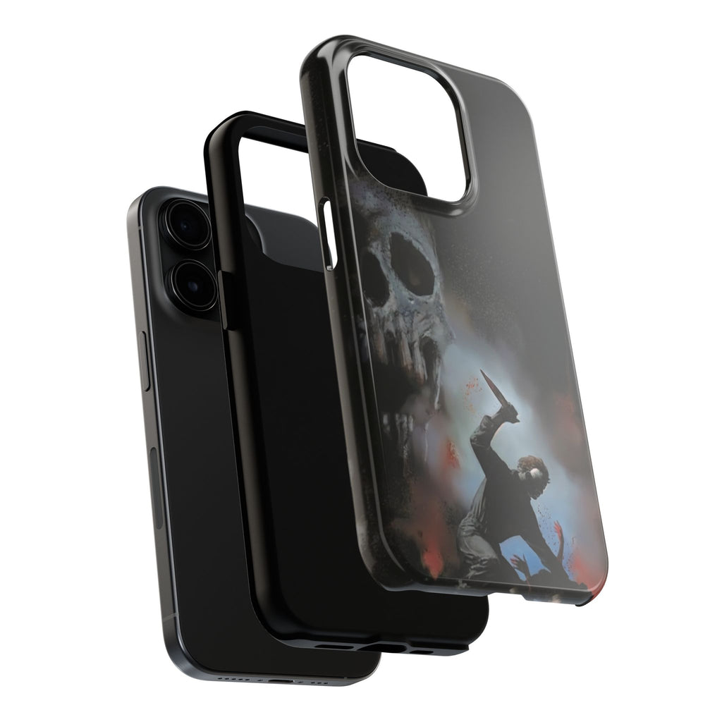 Gritty Horror Phone Cases for Fans, Tough Phone Cover, Unique Gift, Scary Design, Halloween Accessory, Movie Memorabilia
