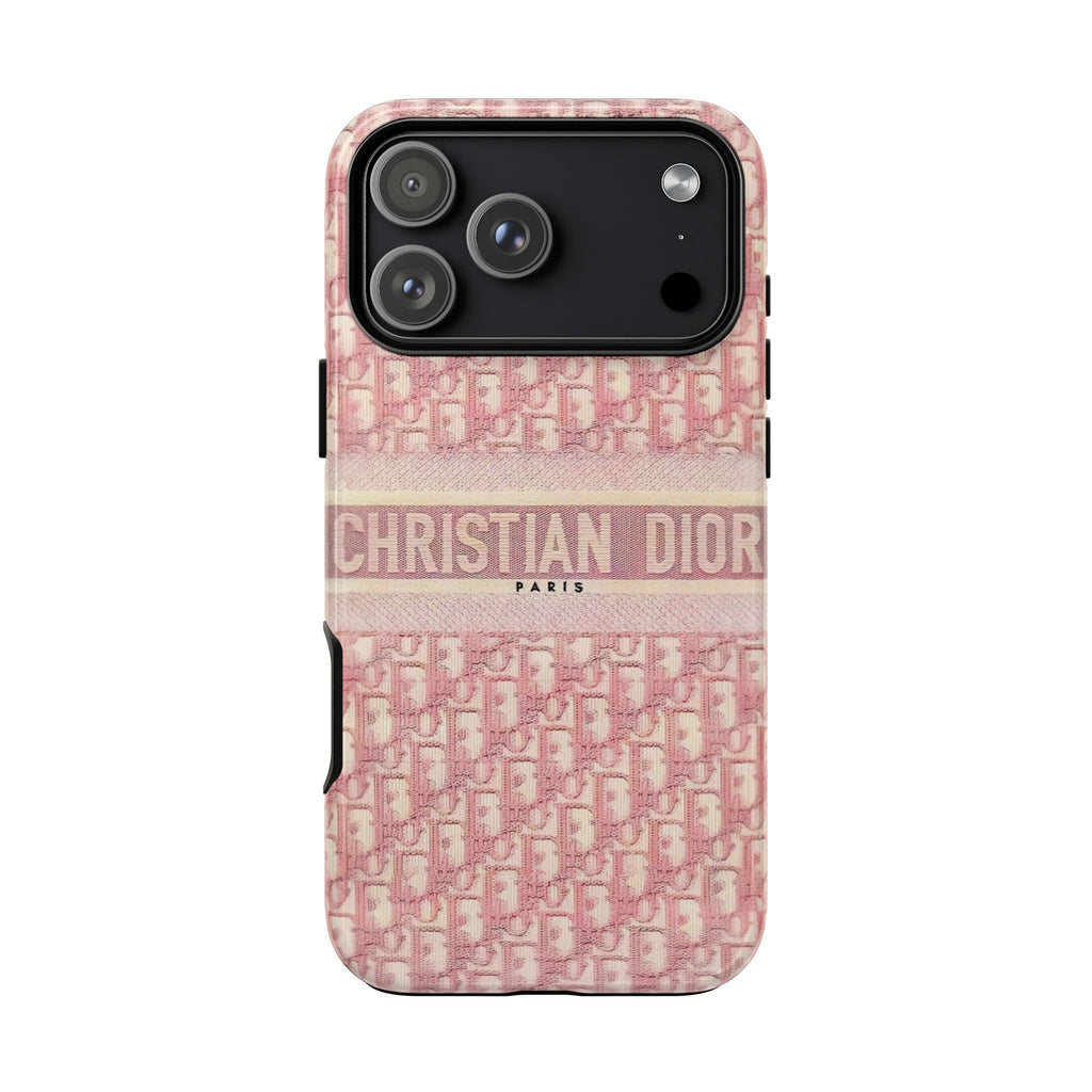Christian Dior Pink Monogram Phone Case