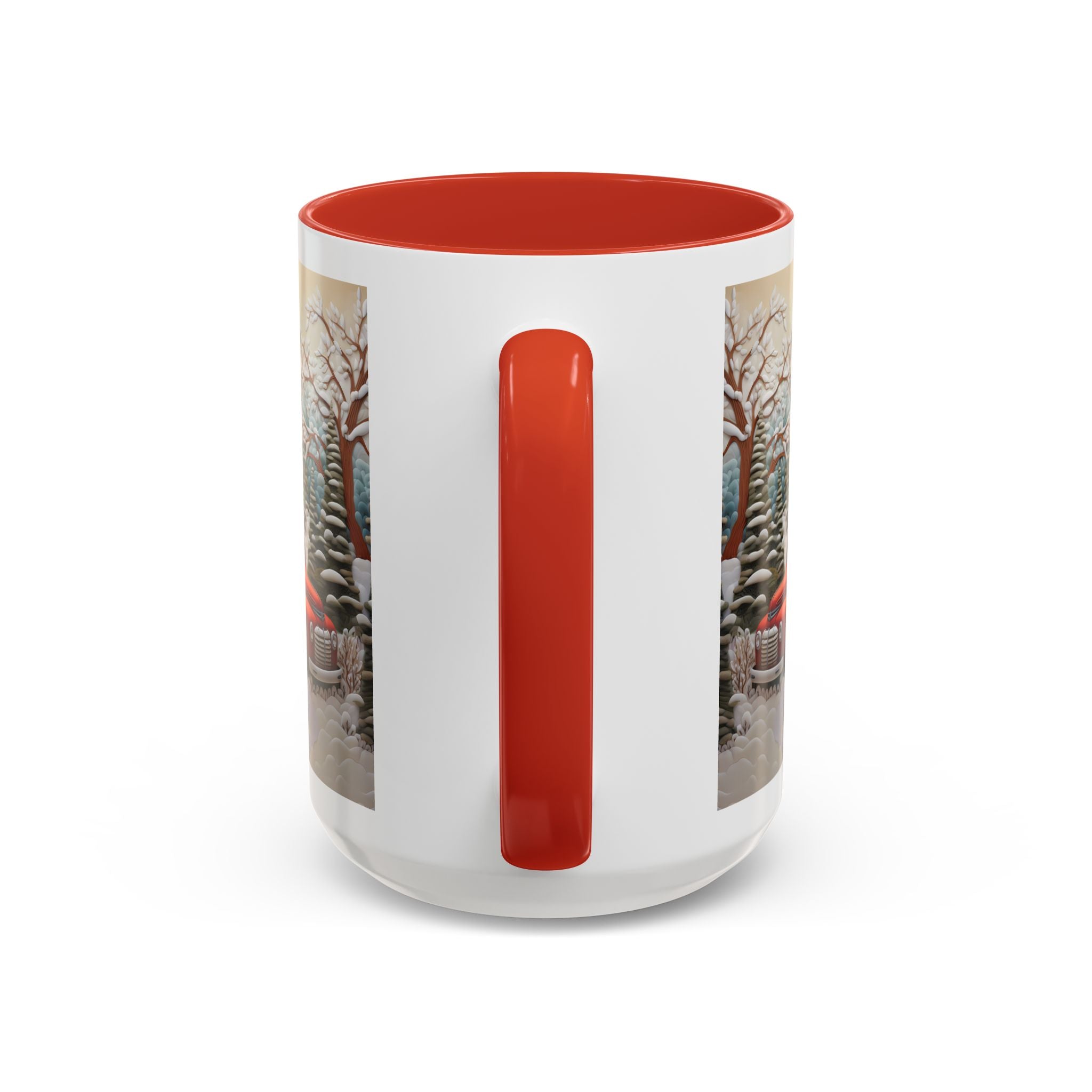 Winter Wonderland Accent Coffee Mug, Cozy Holiday Coffee Cup, Festive Gift for Coffee Lovers, Winter Decor Mug, Rustic Home Accent