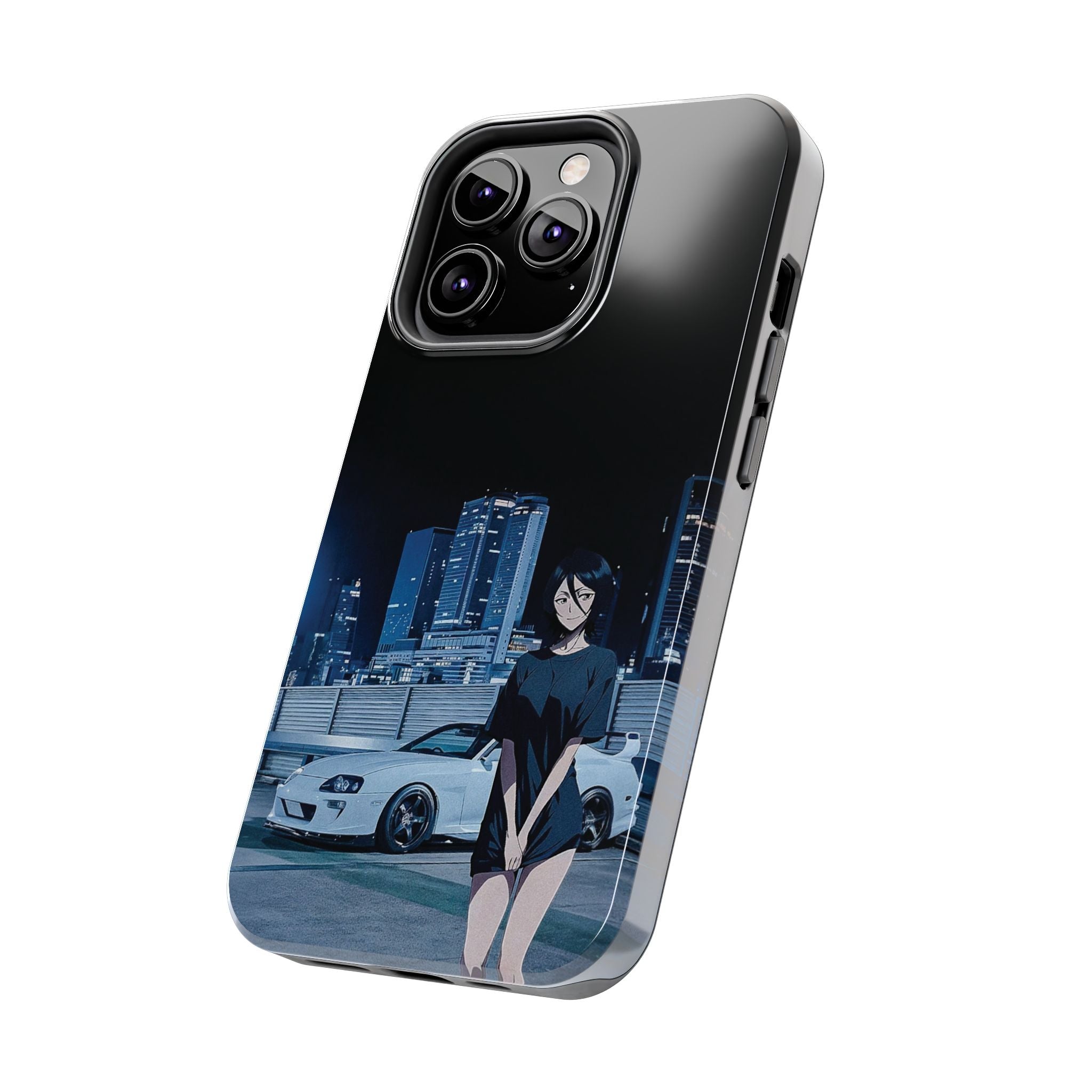 Anime-Inspired Tough Phone Case for Car Enthusiasts
