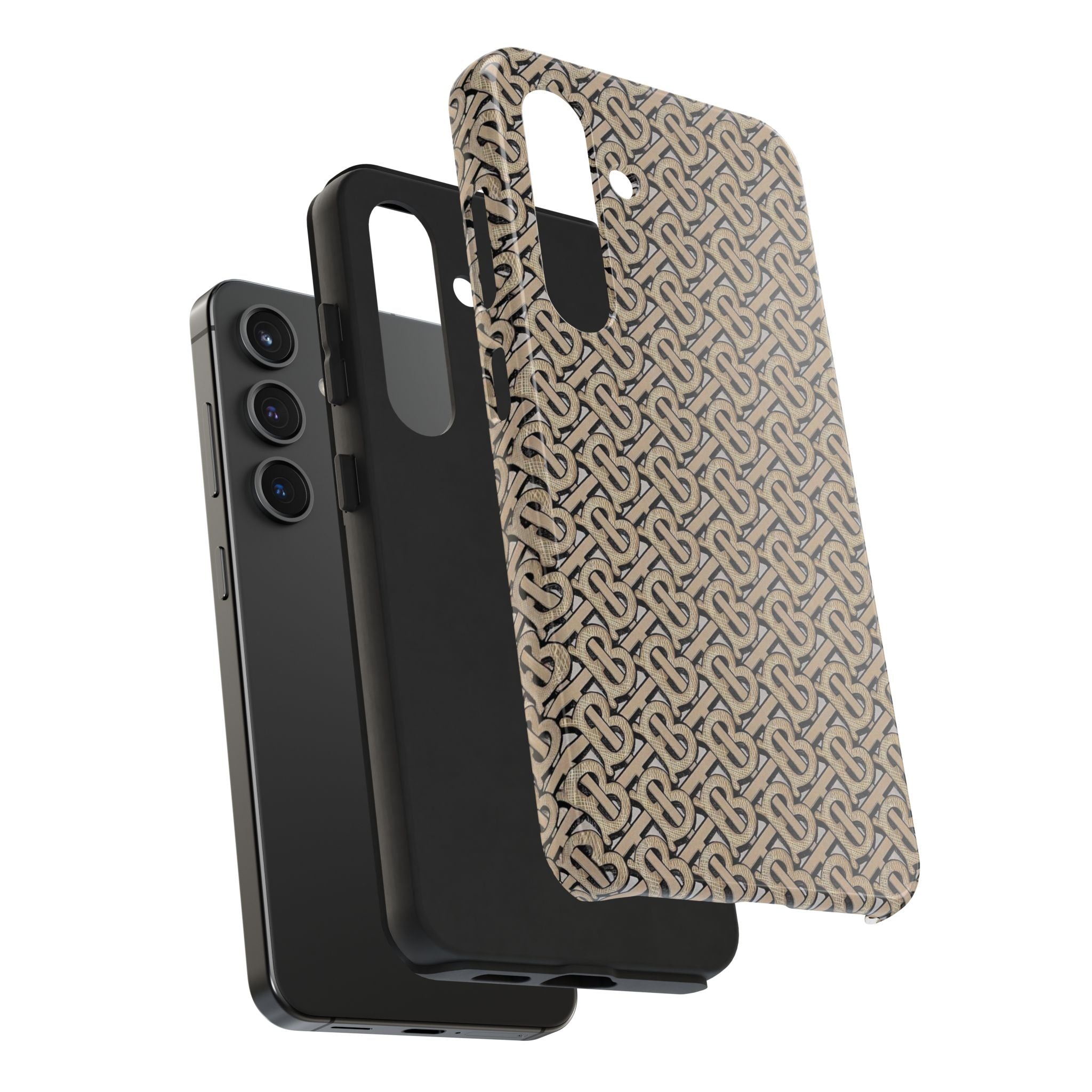 Elegant Interwoven Pattern Tough Phone Cases, Stylish Phone Covers, Durable Cases for Everyday Adventures, Gift for Phone Lovers