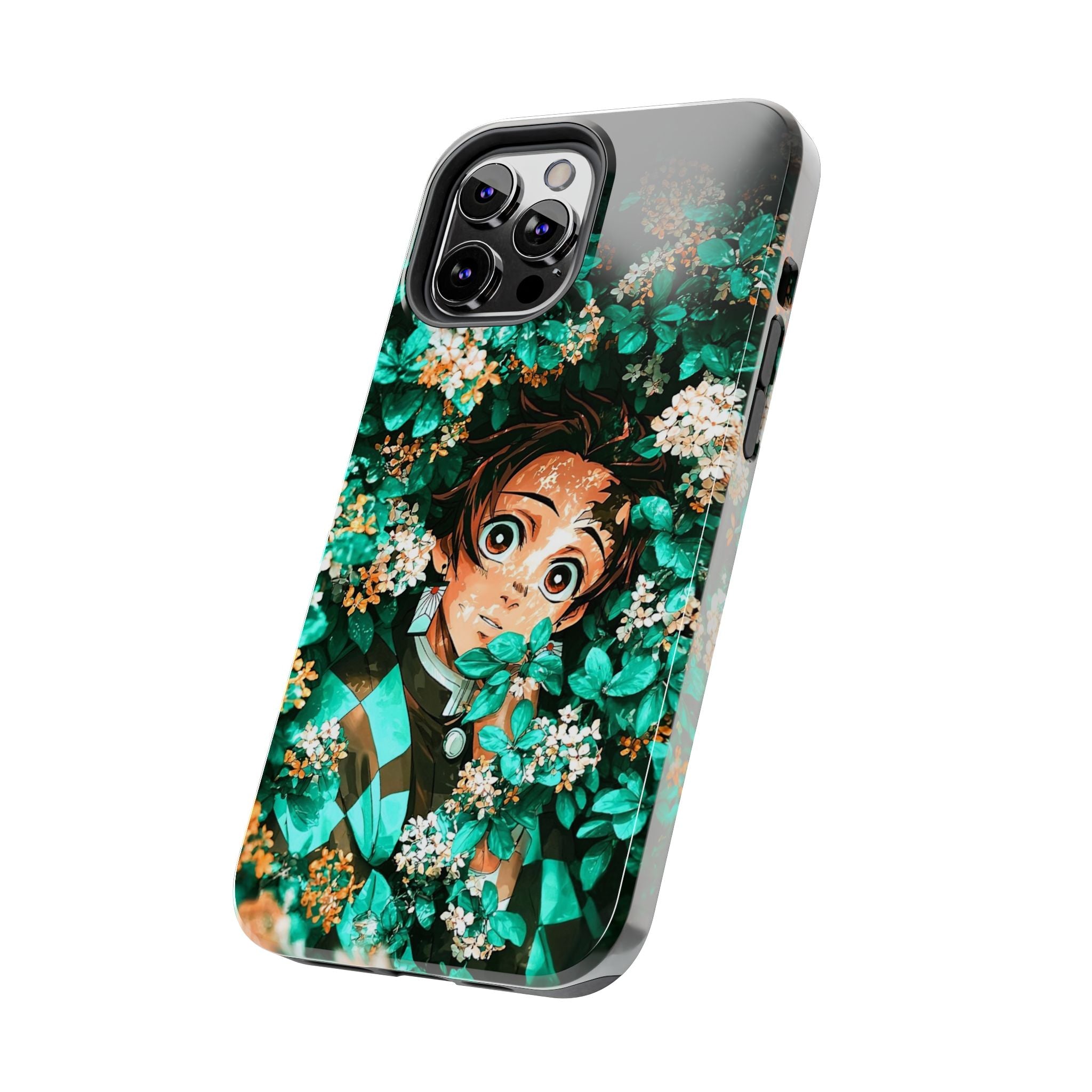 Floral Fantasy Tough Phone Cases | Trendy Phone Cover | Unique Gift for Nature Lovers | Durable Protection | Anime-Inspired Design