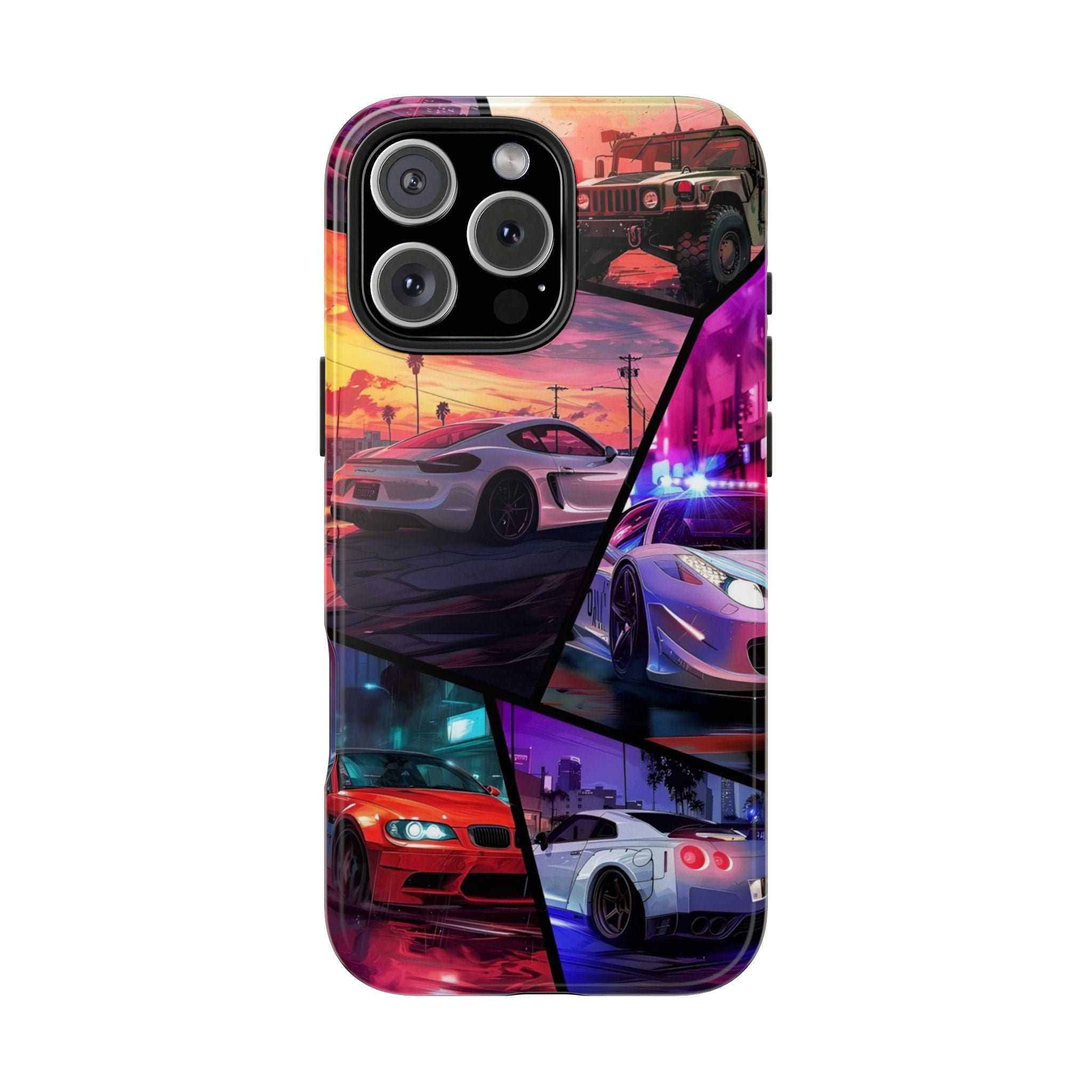 Vibrant Automotive Tough Phone Cases for Car Enthusiasts