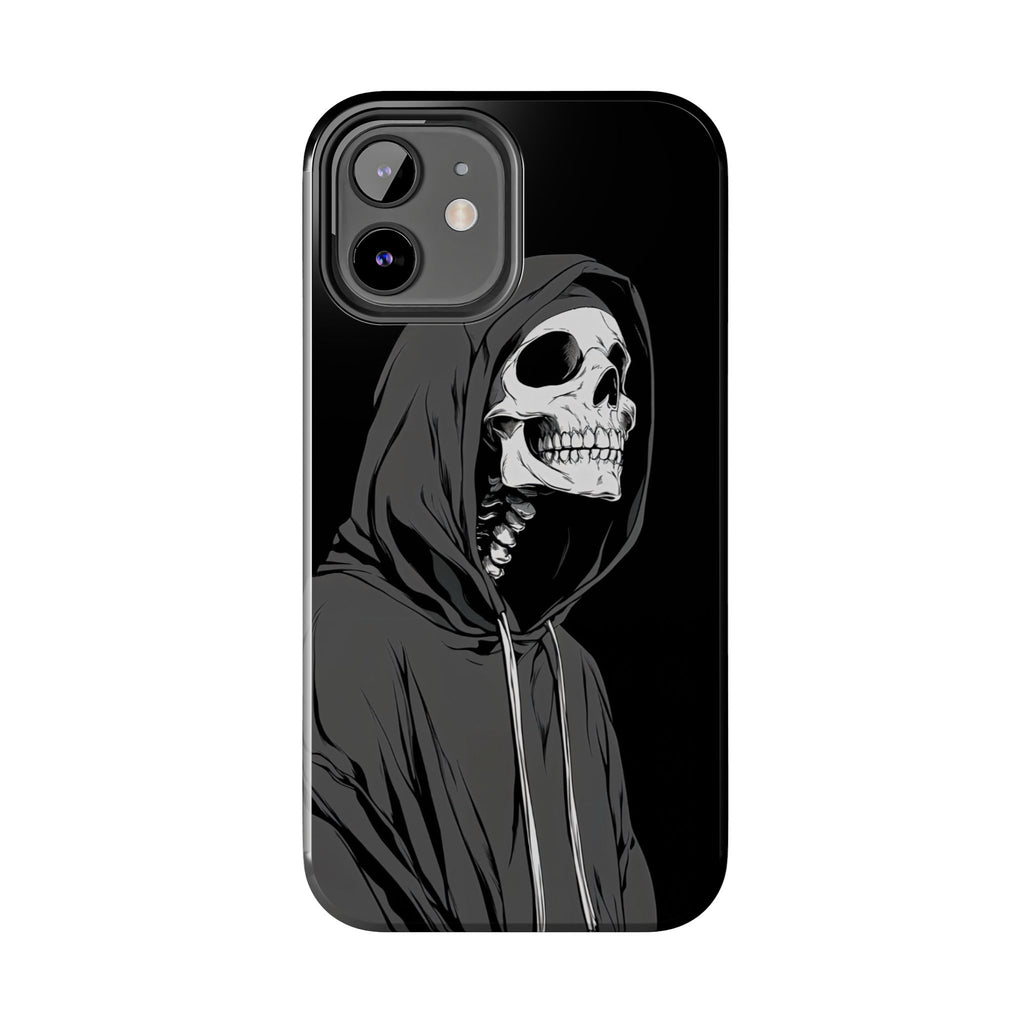 Edgy Skull Phone Cases, Protective Phone Cover, Goth Aesthetic, Halloween Decor, Unique Gift
