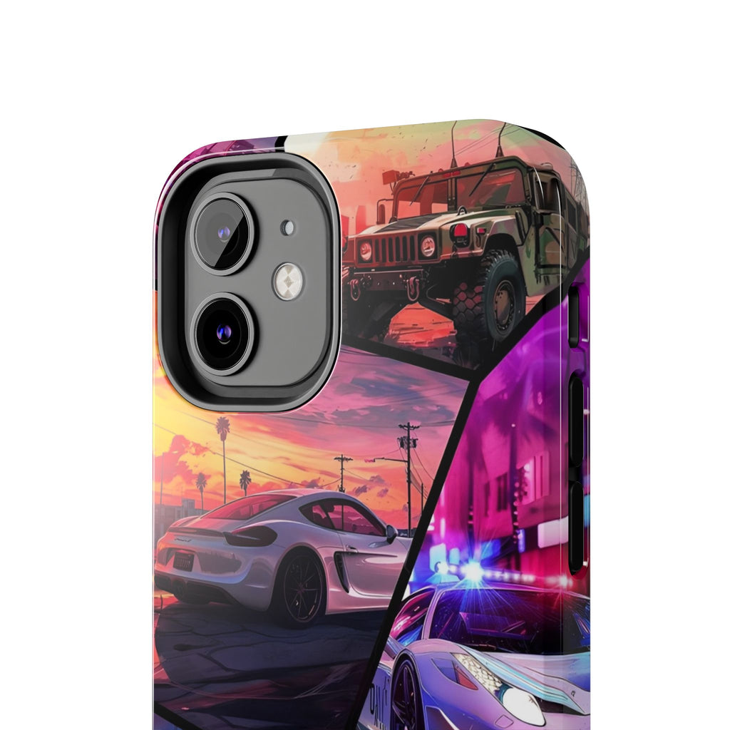 Vibrant Automotive Tough Phone Cases for Car Enthusiasts