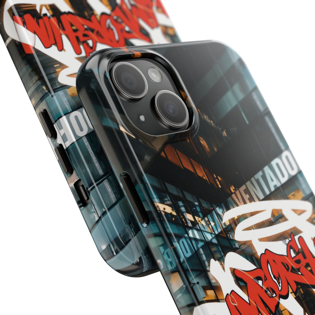 Urban Graffiti Tough Phone Case - Red Lamborghini Design