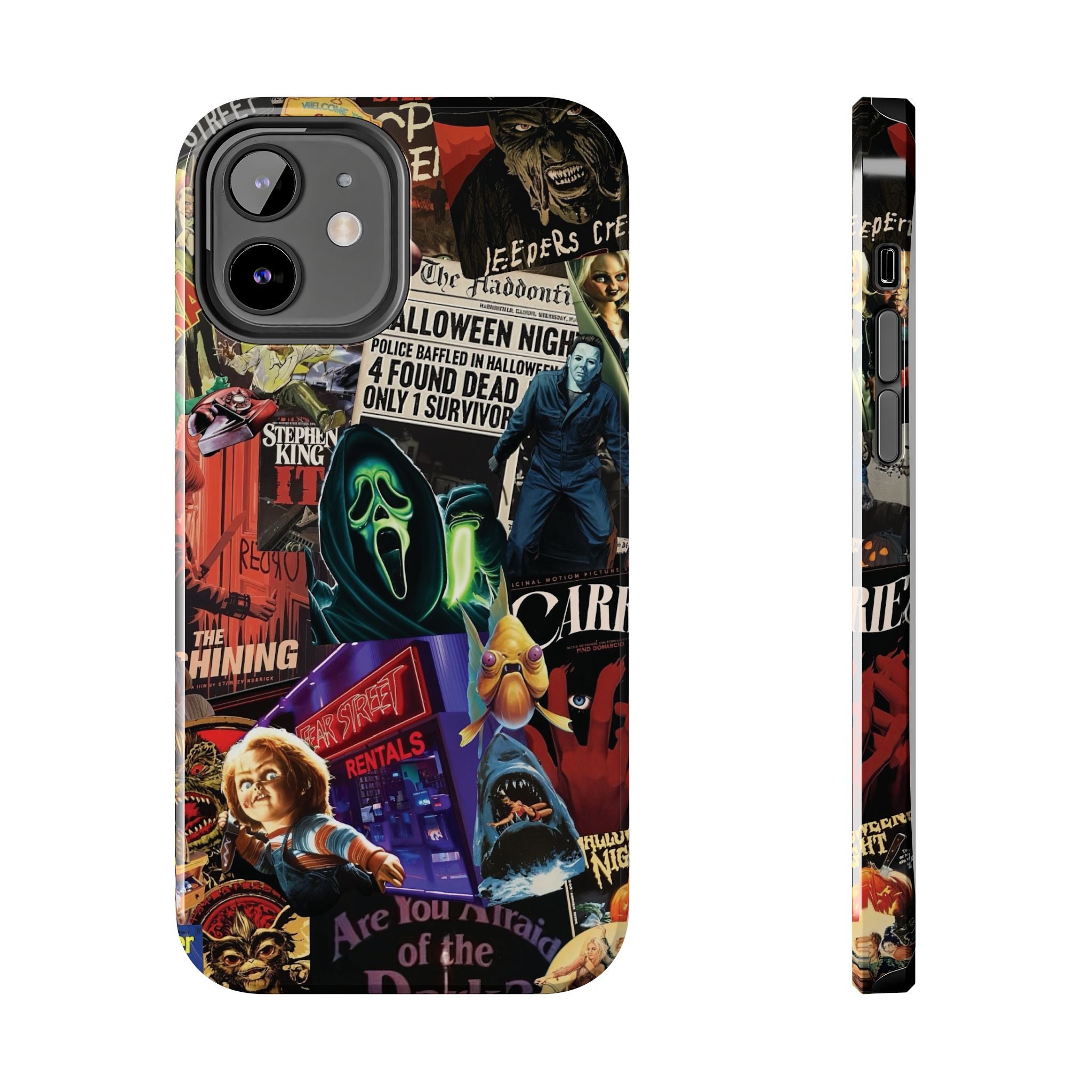 Spooky Horror Movie Phone Case | Tough Phone Cases for Horror Lovers, Halloween Gifts, Unique Accessories, Movie Night Essentials, [...]