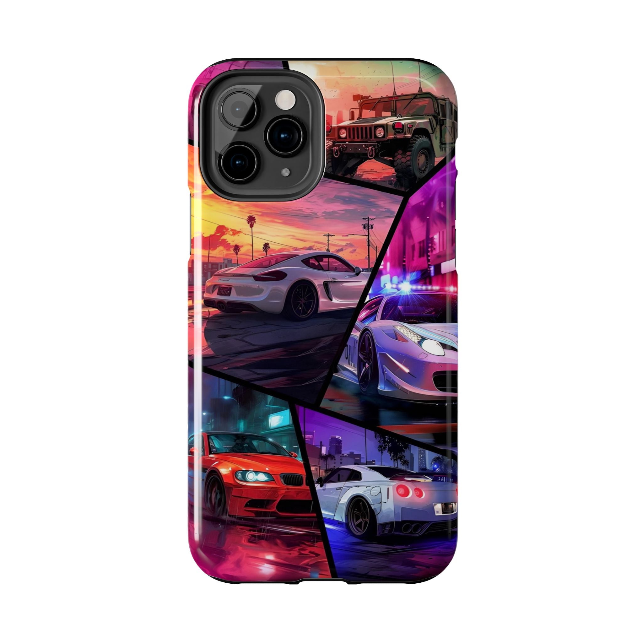 Vibrant Automotive Tough Phone Cases for Car Enthusiasts