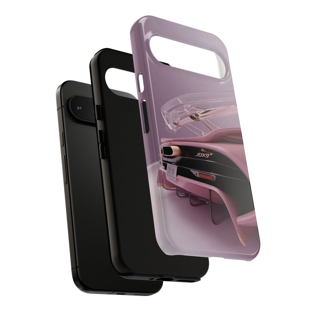 Pink Hyper Car Phone Case — Retro Automotive iPhone Cover