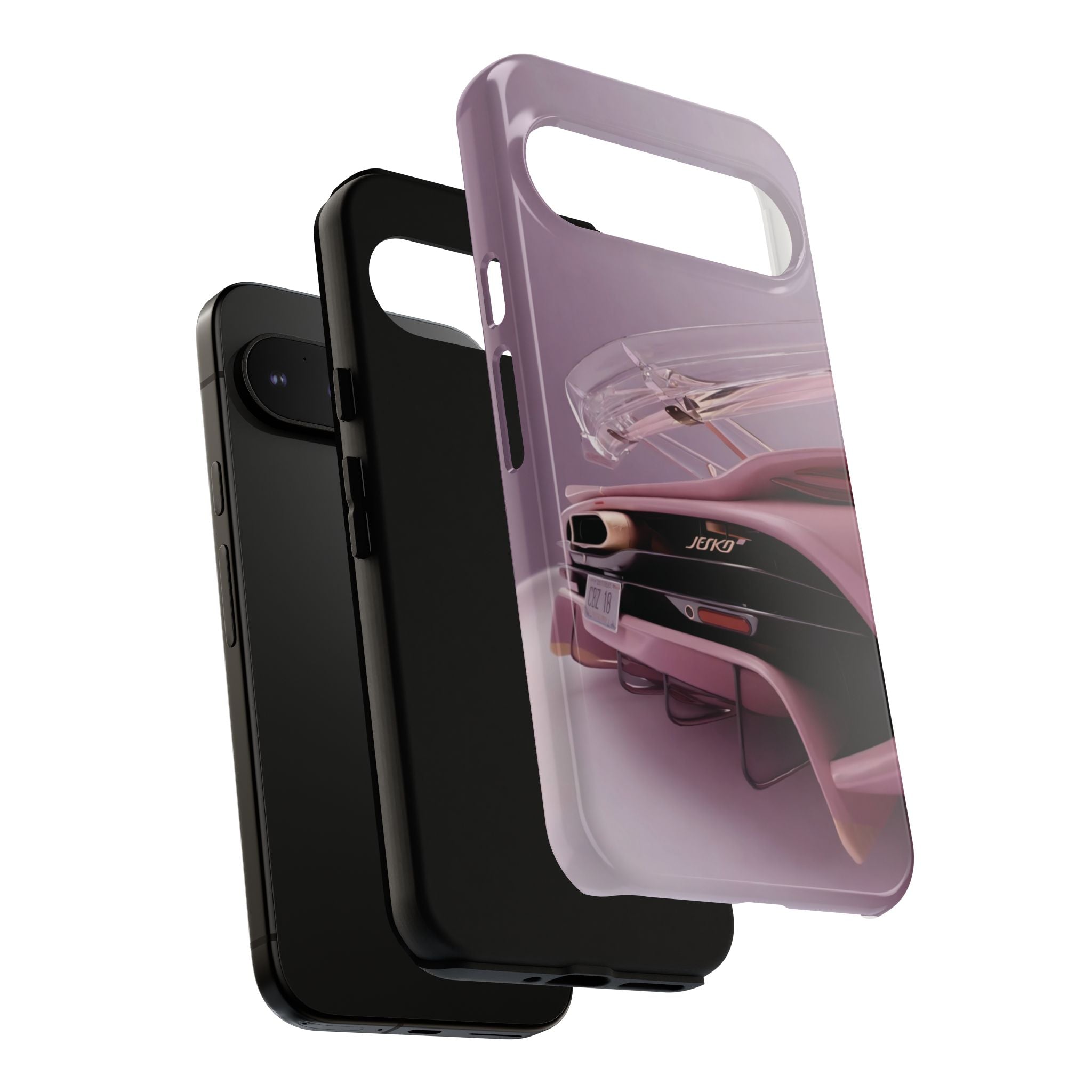 Pink Hyper Car Phone Case — Retro Automotive iPhone Cover